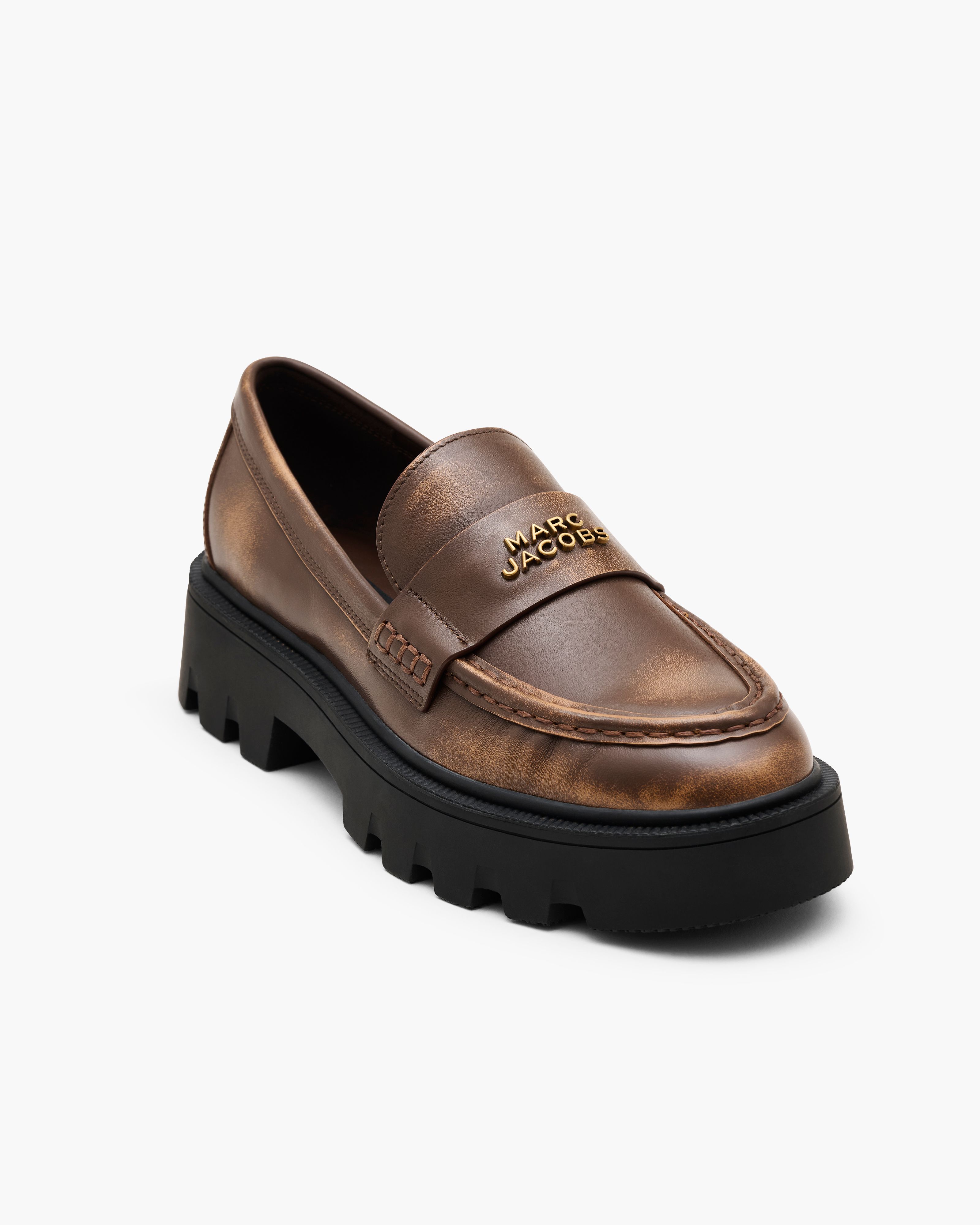 Marc Jacobs - Giày loafer da Distressed Frankie