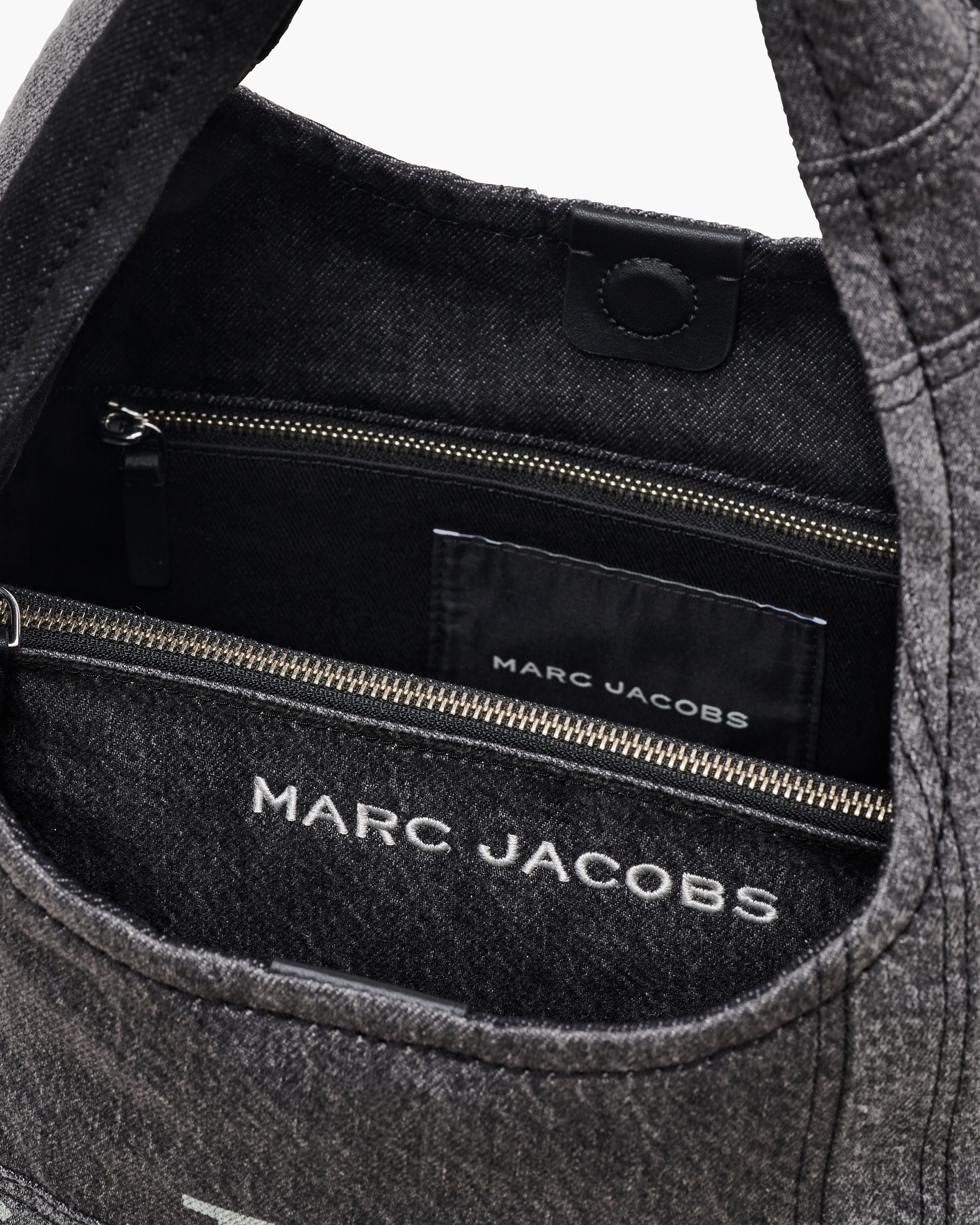 Marc Jacobs - Túi The Suede Patchwork Denim Sack