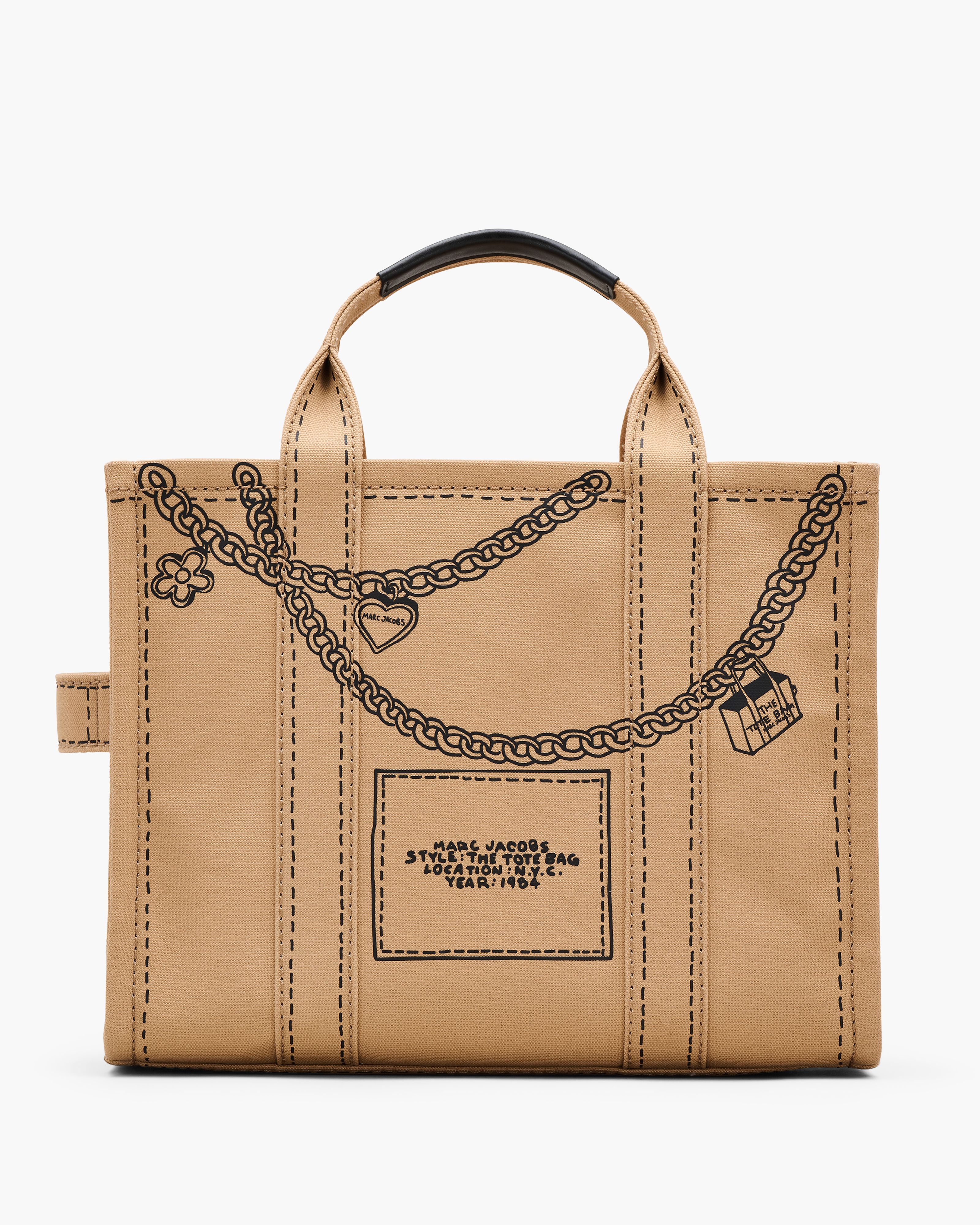 Marc Jacobs - Túi The Trompe L'Oeil Charm Canvas Medium Tote Bag