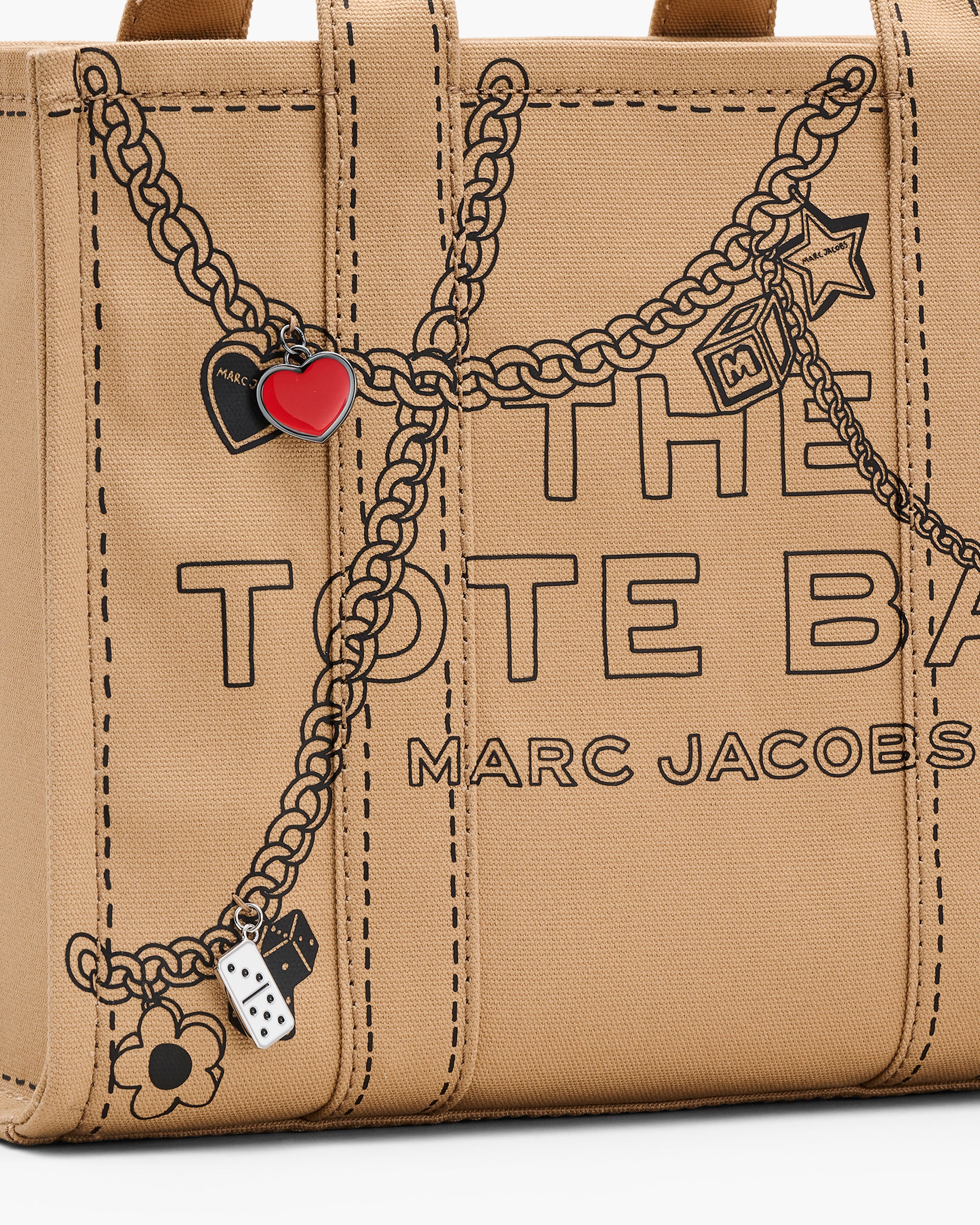 Marc Jacobs - Túi The Trompe L'Oeil Charm Canvas Medium Tote Bag
