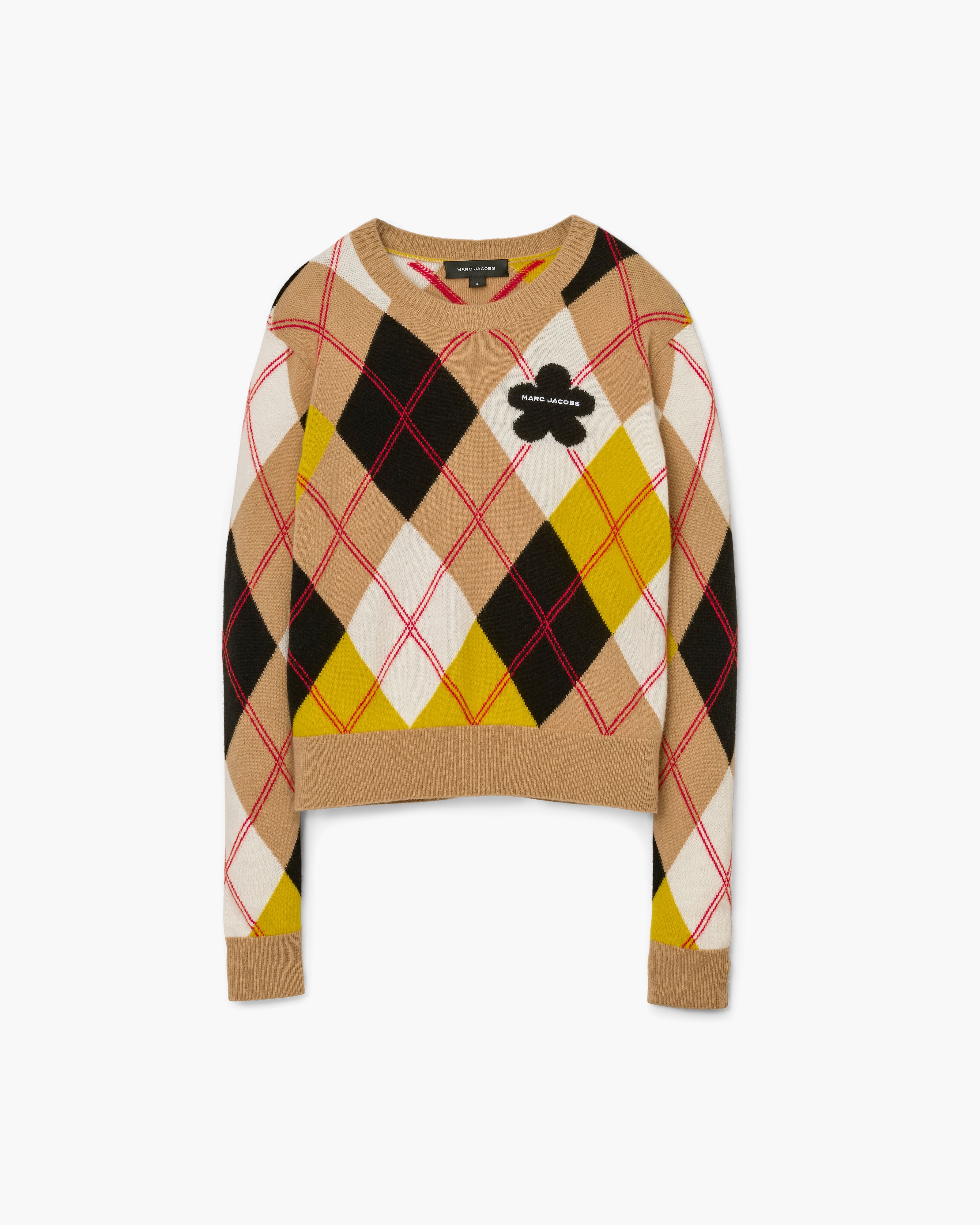Marc Jacobs - Áo Preppy Daisy Argyle Crewneck