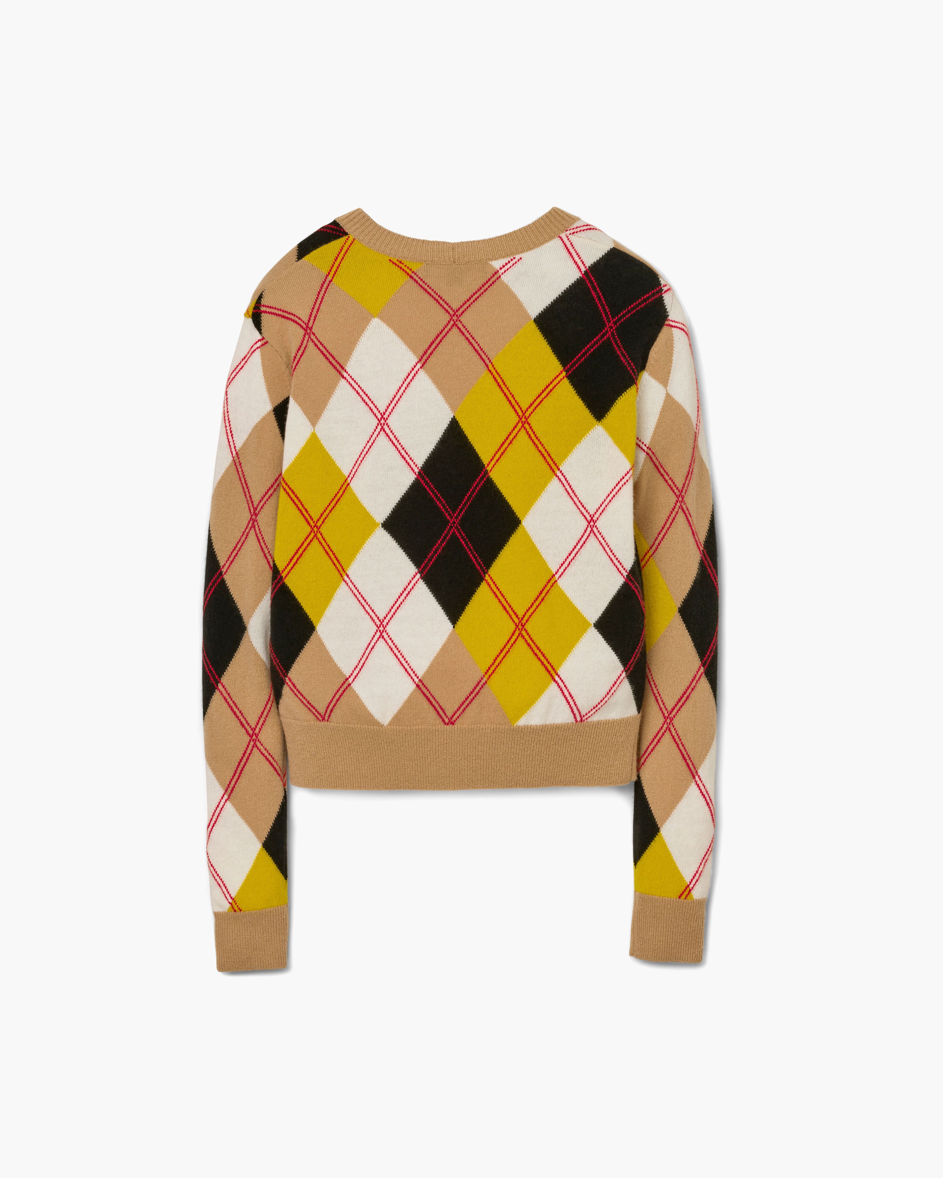 Marc Jacobs - Áo Preppy Daisy Argyle Crewneck