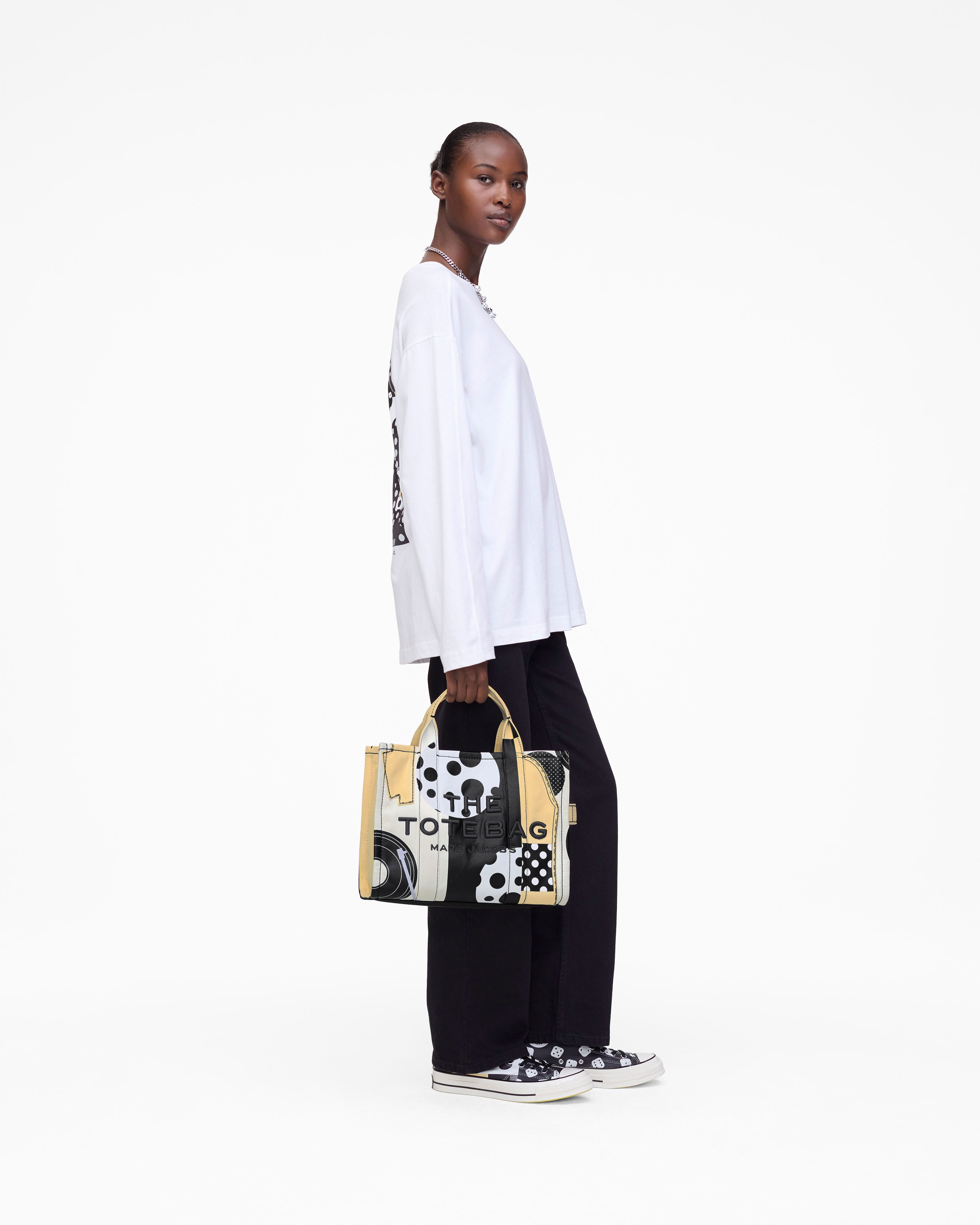 Marc Jacobs - Áo thun dài tay Patchwork Dice Derrick Adams X Marc Jacobs