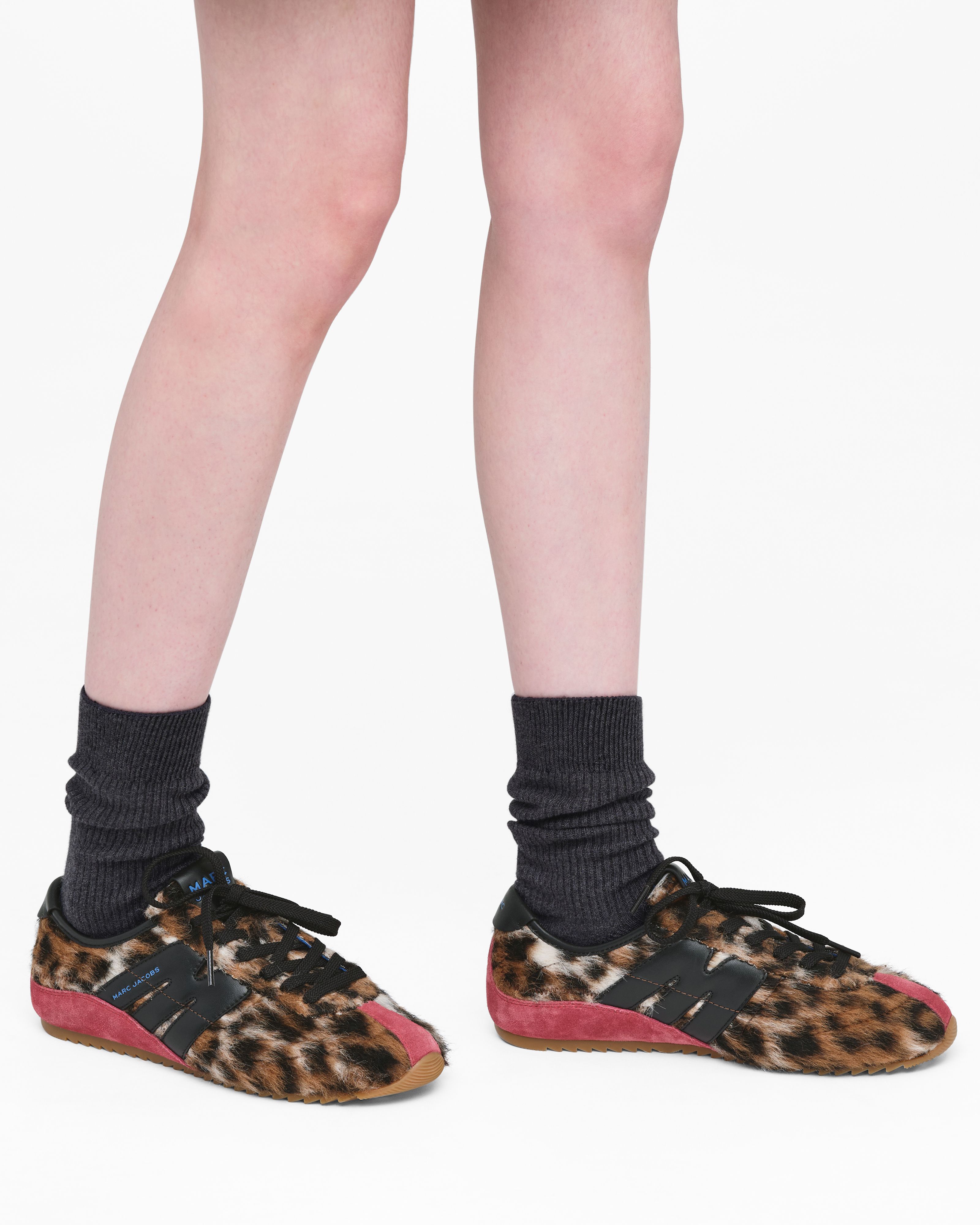 Marc Jacobs - Giày runner The Leopard Faux Fur 400 Bleeker
