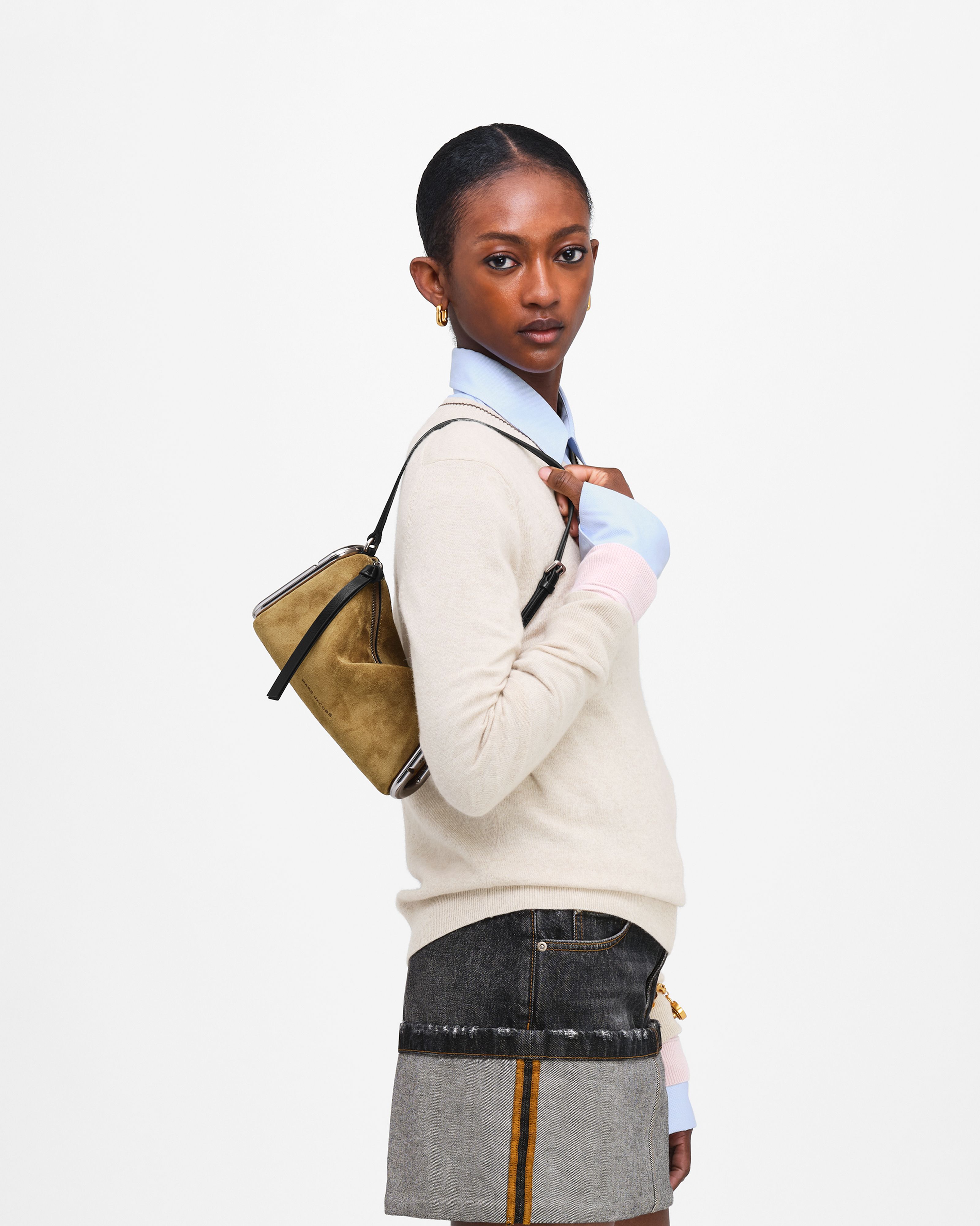 Marc Jacobs - Túi đeo vai Scene In Suede Small