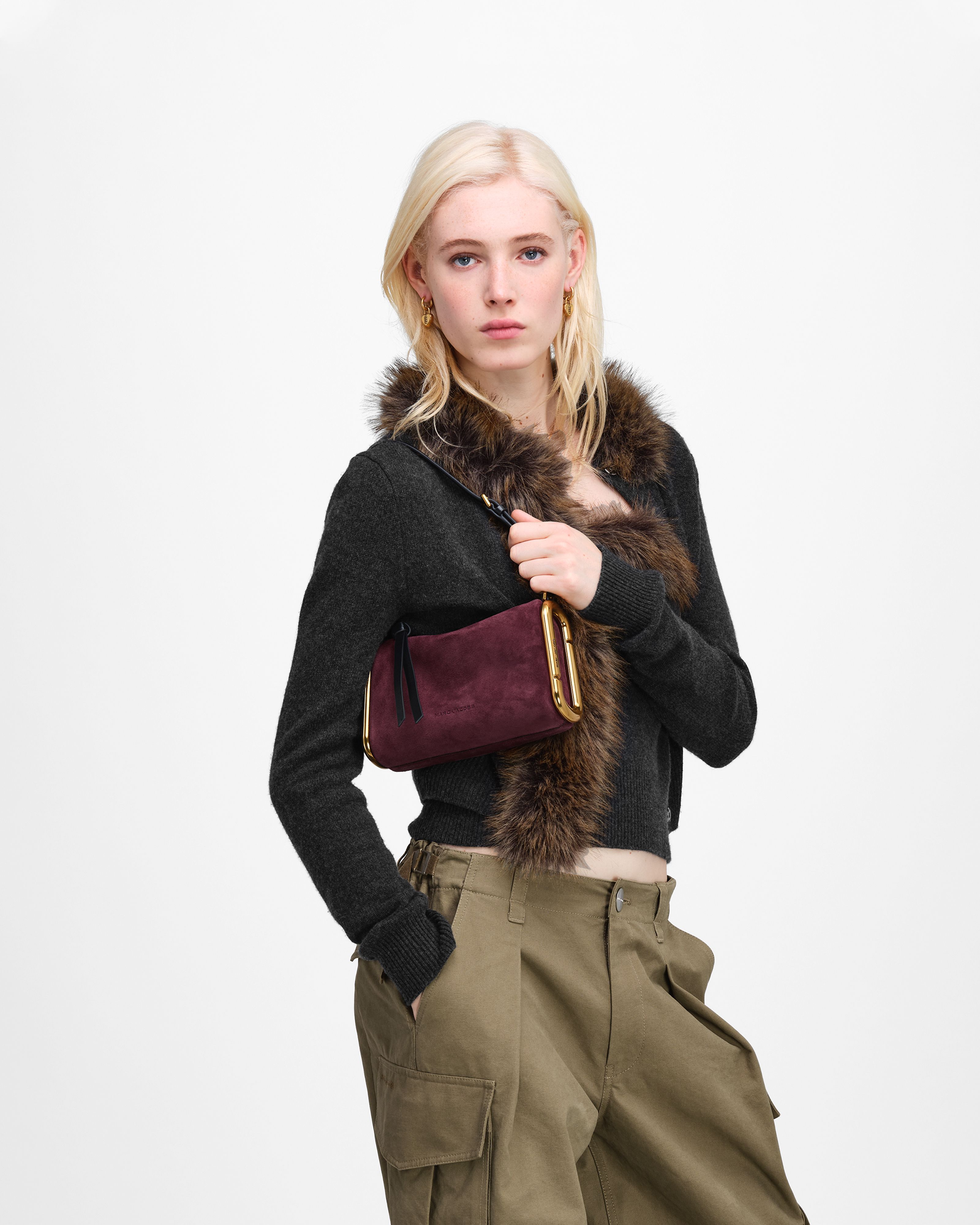 Marc Jacobs - Túi đeo vai Scene In Suede Small