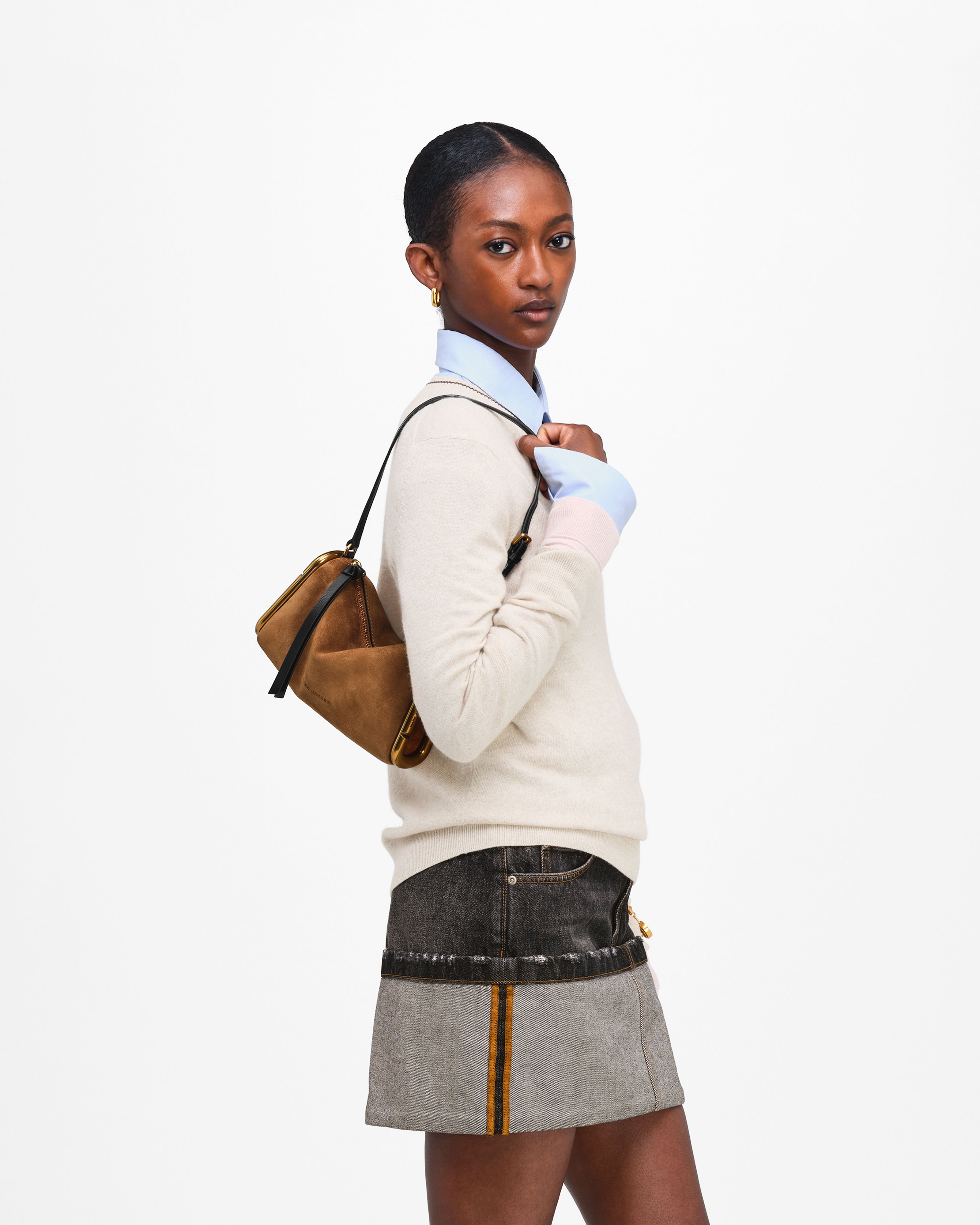 Marc Jacobs - Túi đeo vai Scene In Suede Small