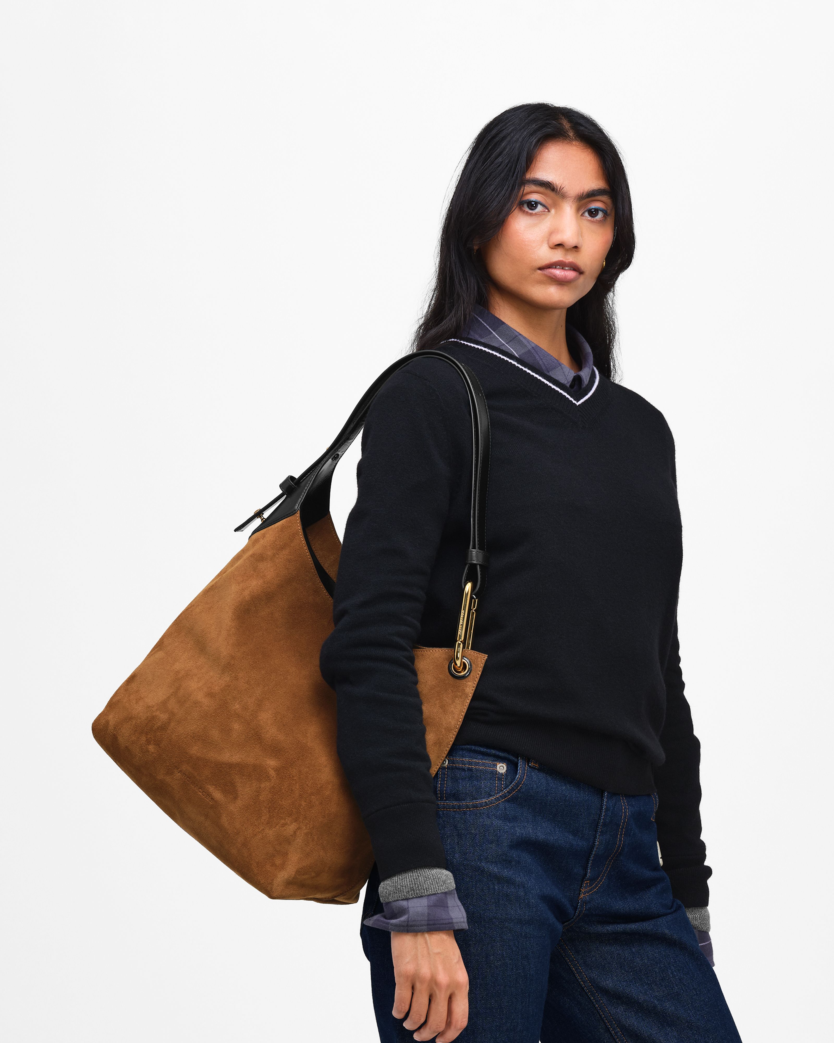 Túi bucket Scene In Suede Large