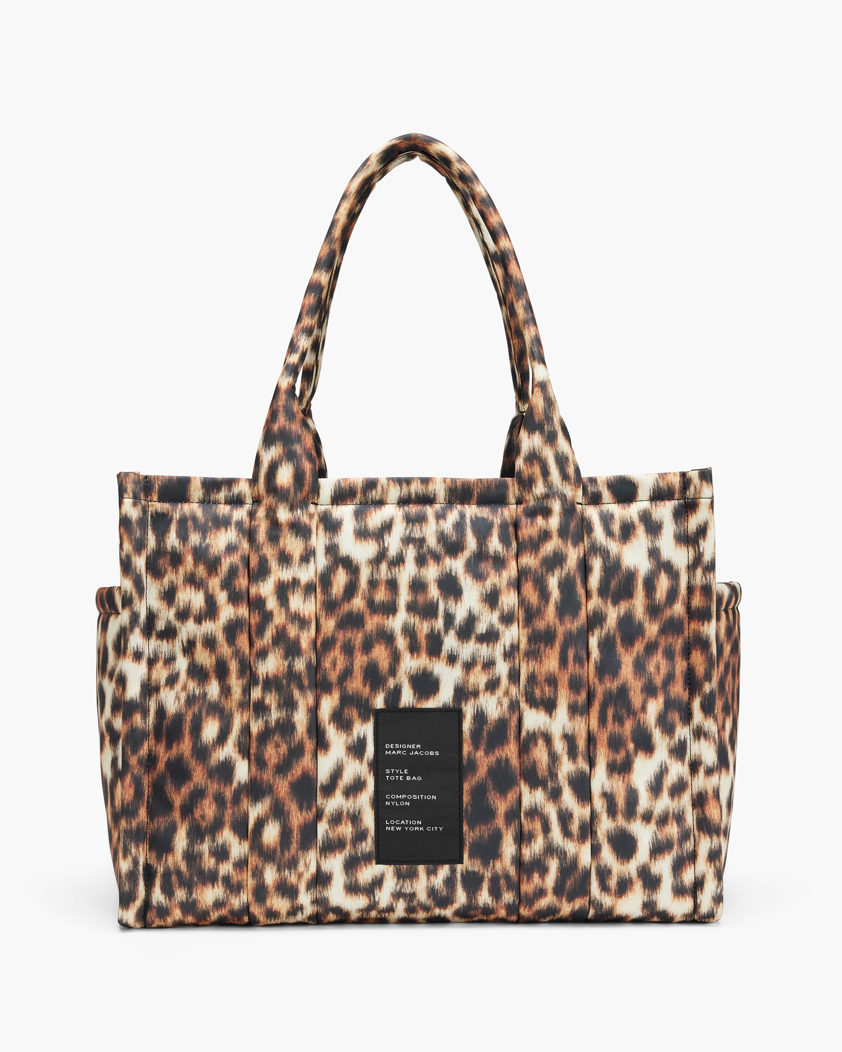 Túi tote Leopard Puffy Nylon Large