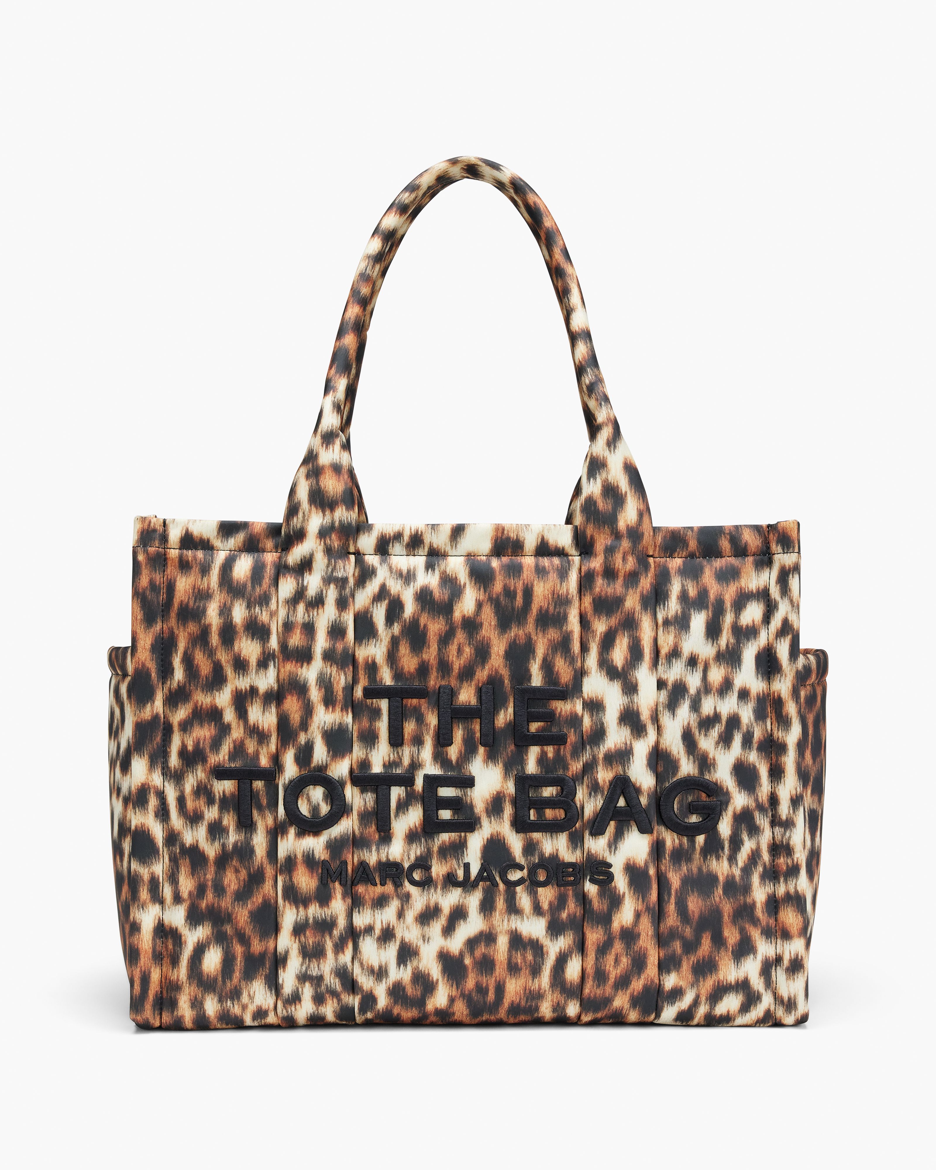 Túi tote Leopard Puffy Nylon Large