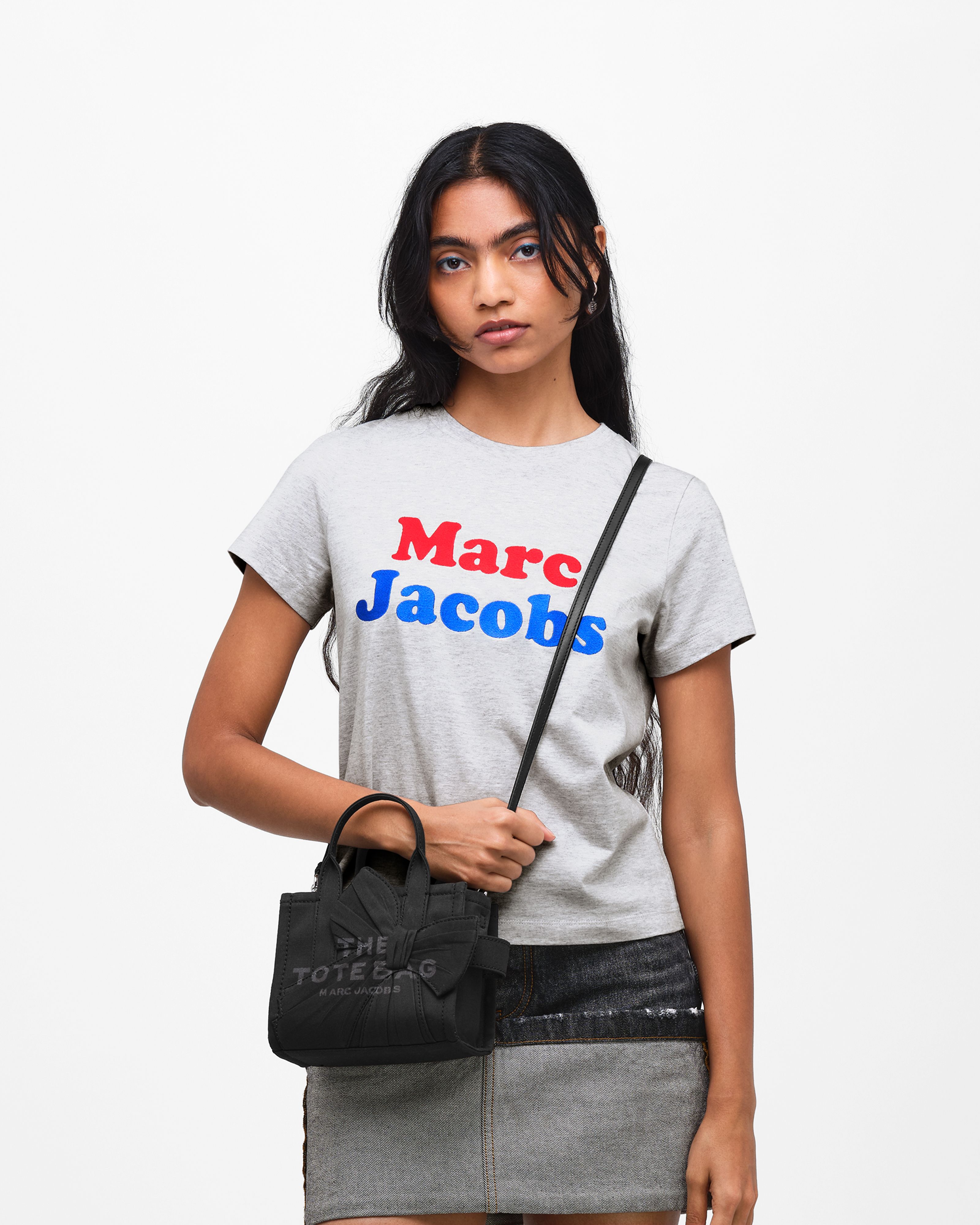 Marc Jacobs - Túi tote Crossbody Canvas With Oversized Bow