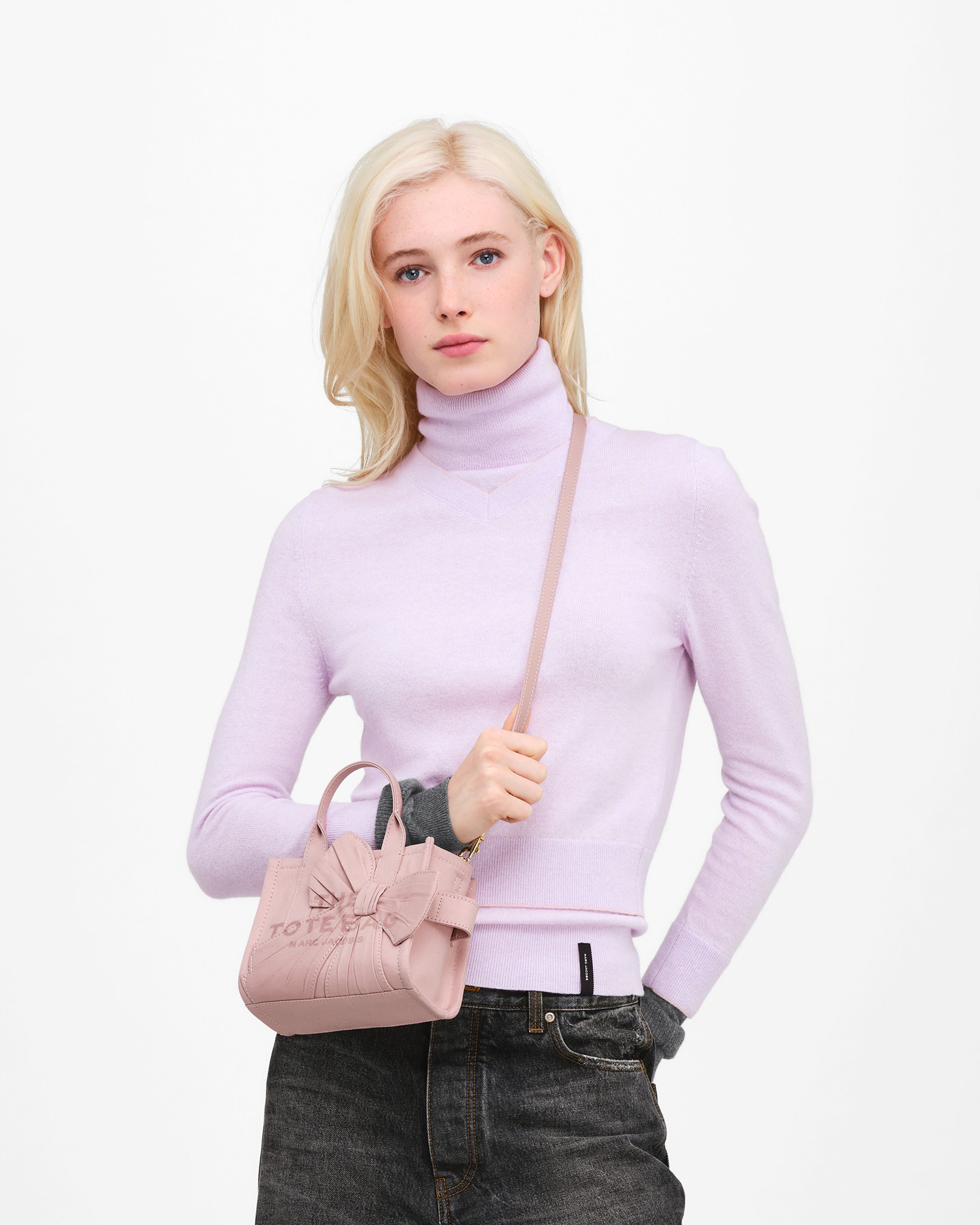 Marc Jacobs - Túi tote Crossbody Canvas With Oversized Bow