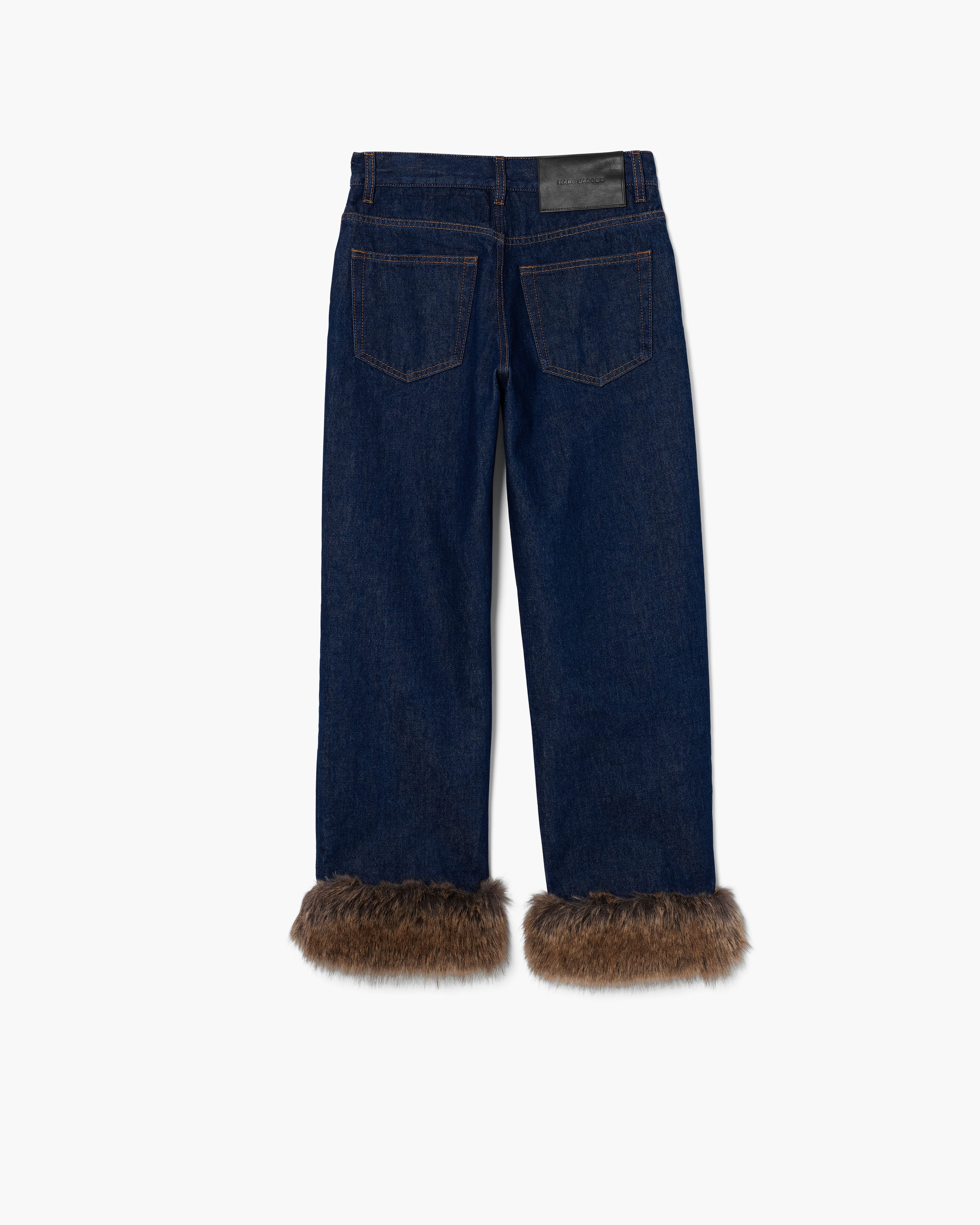 Marc Jacobs - Quần Jeans Faux Fur Cropped