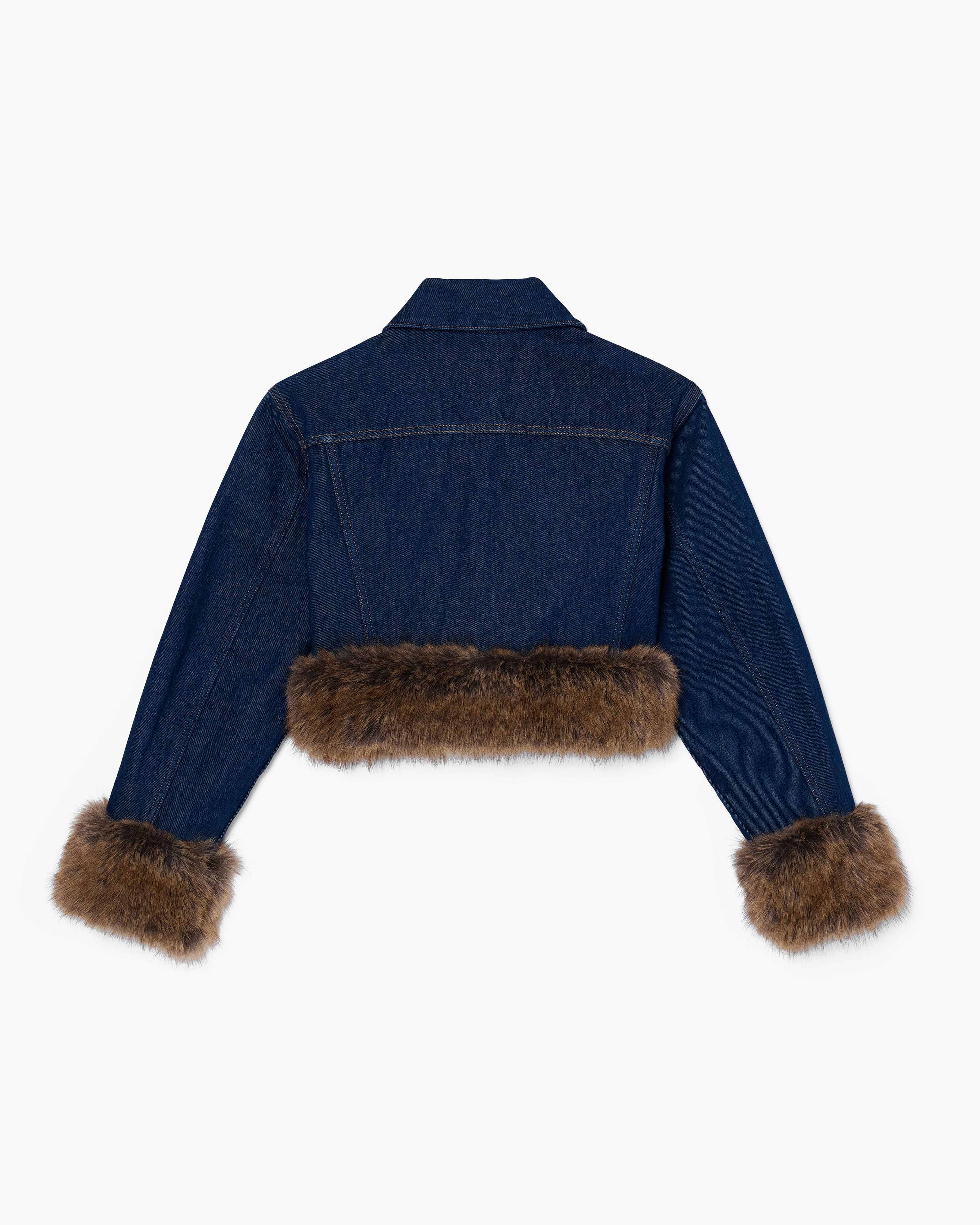 Marc Jacobs - Áo khoác Faux Fur Shrunken Trucker