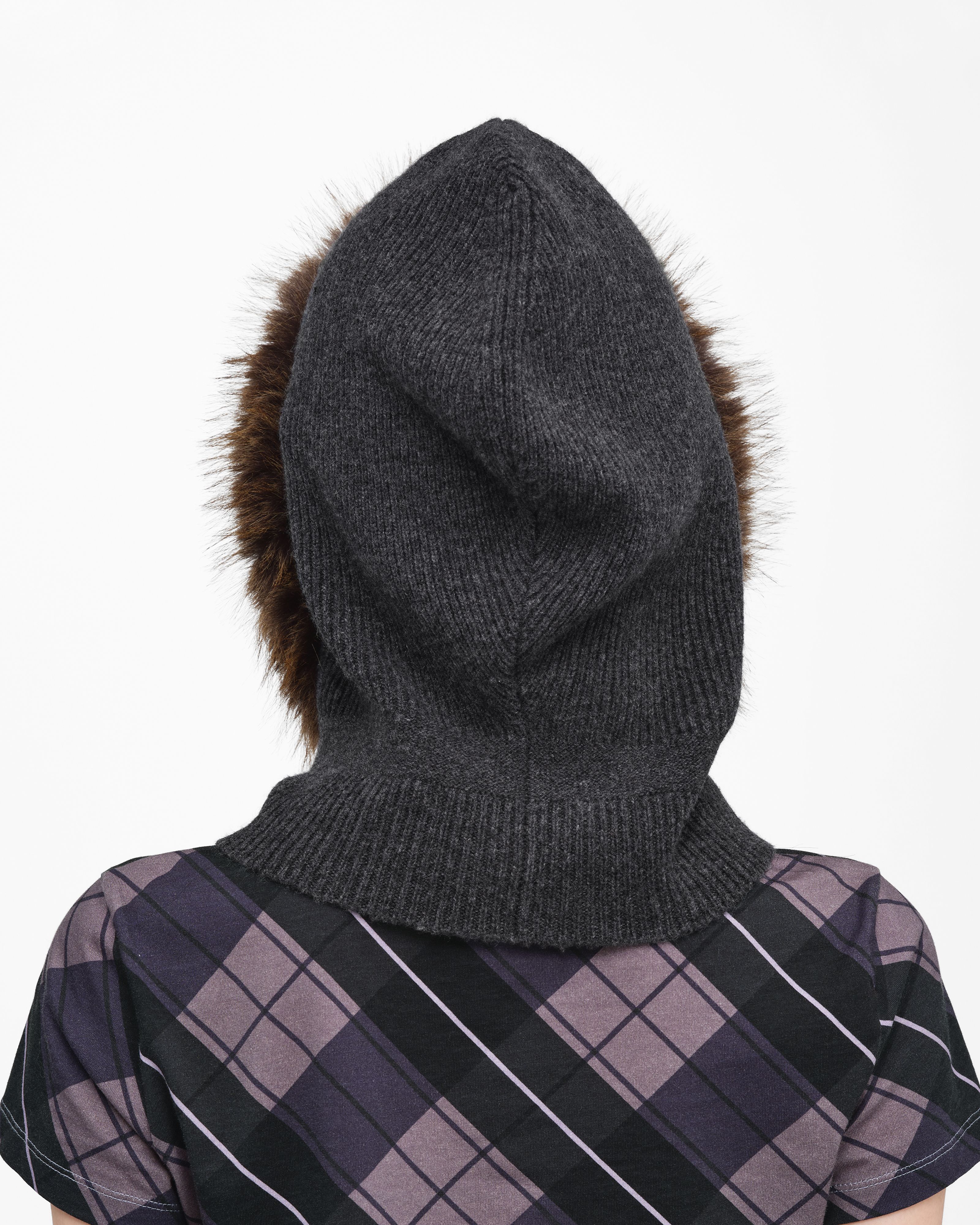 Marc Jacobs - Mũ Balaclava Faux Fur Trim