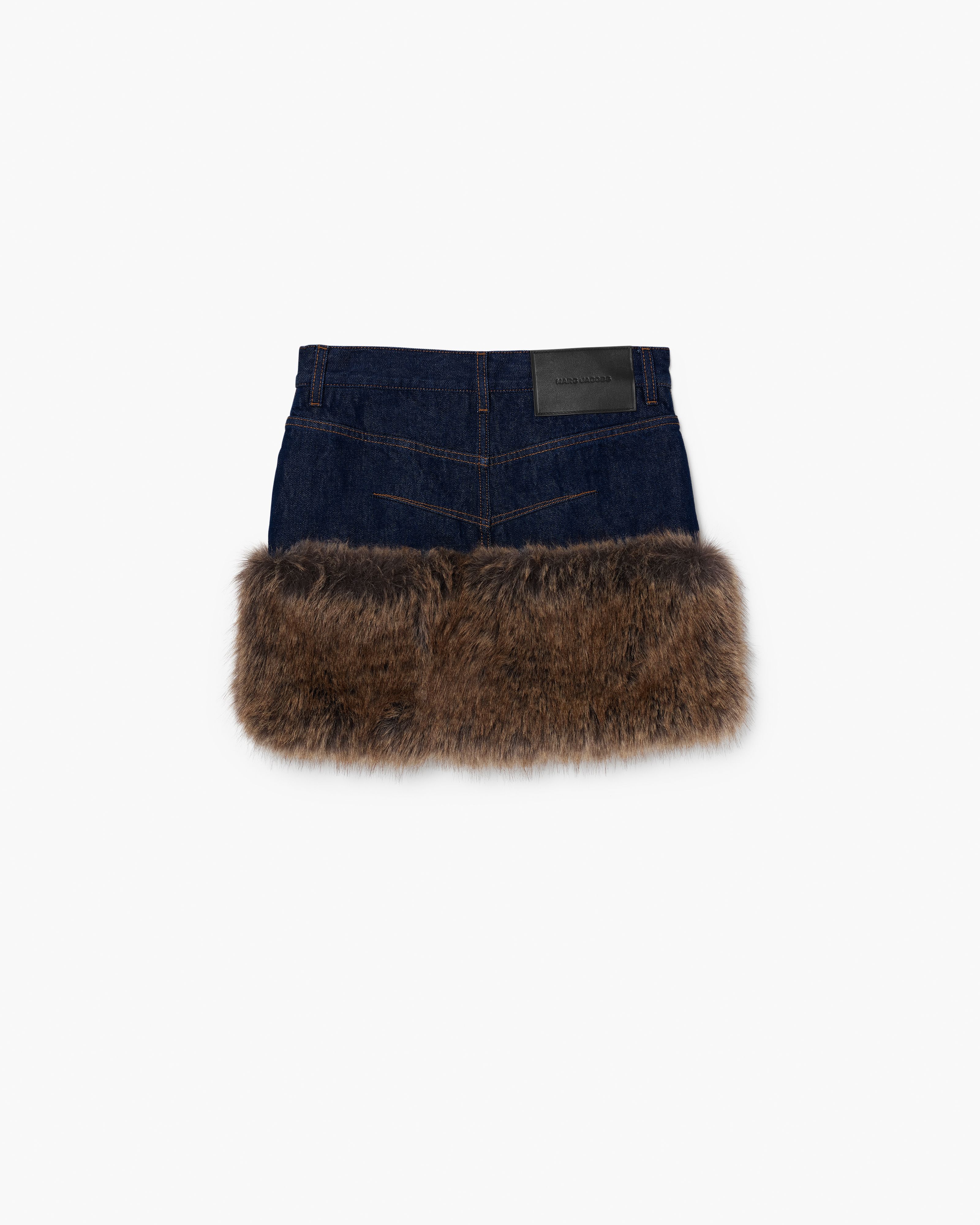 Chân váy Faux Fur Denim