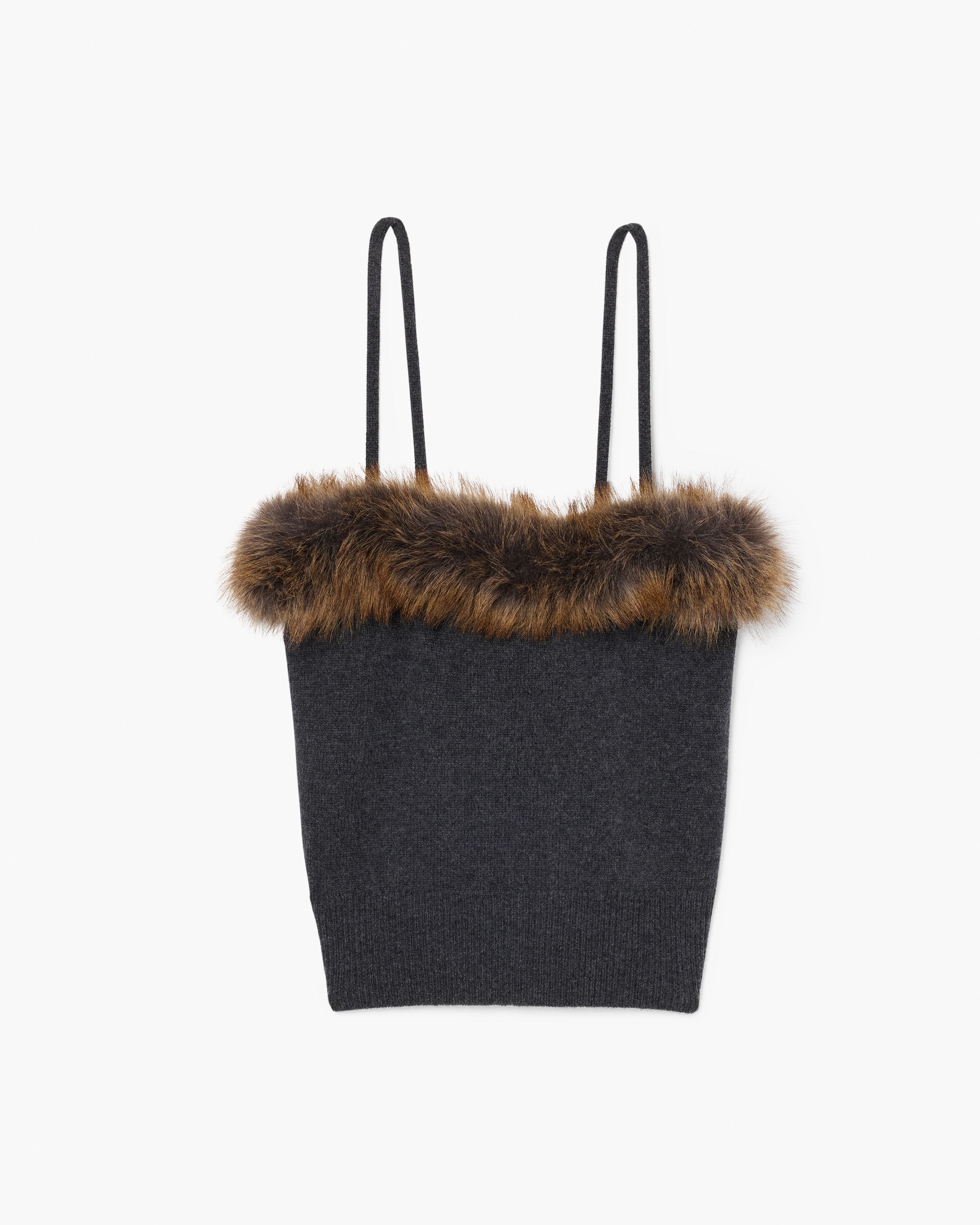 Áo tank top Faux Fur Lined Knit