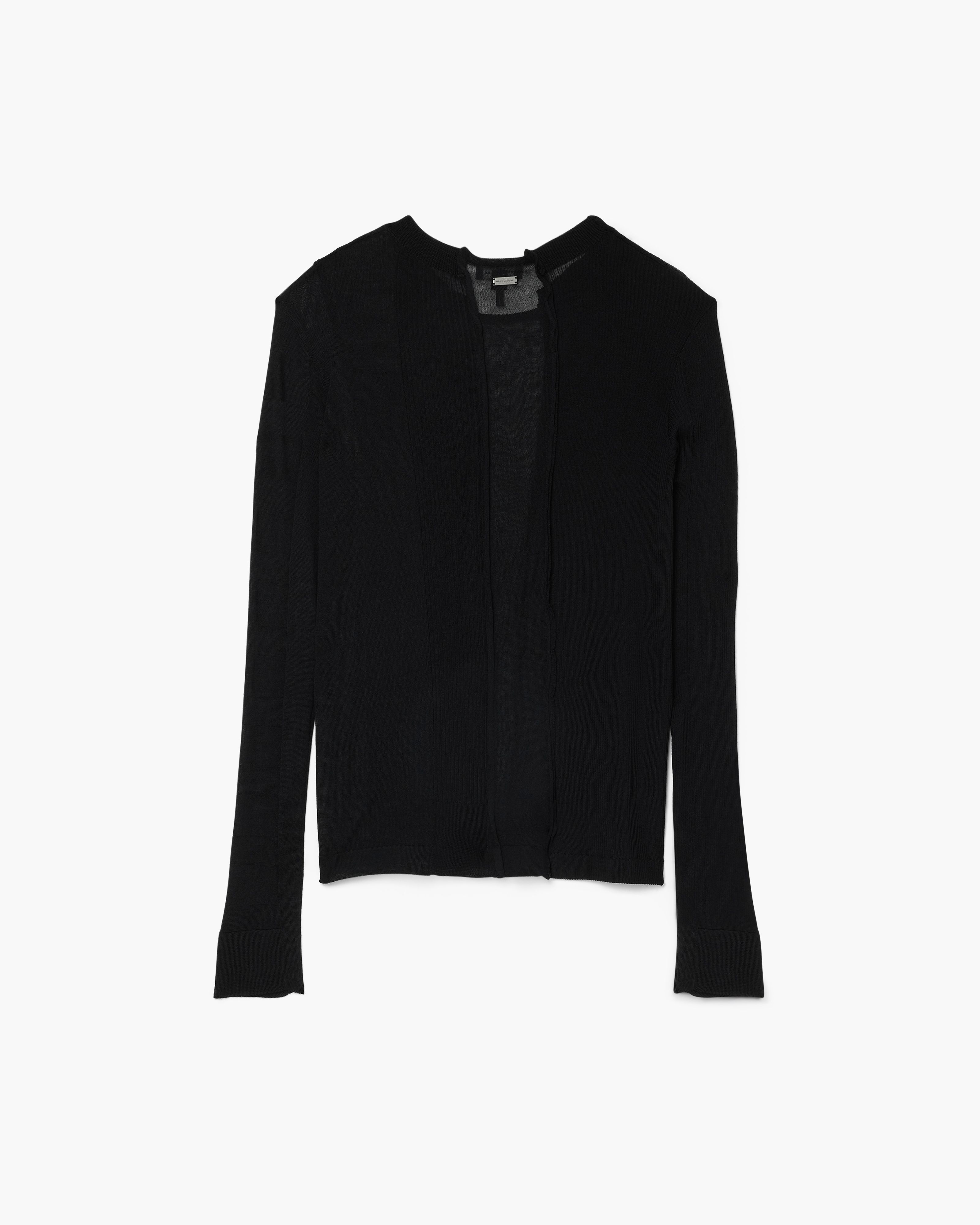 Áo knit longsleeve Sheer Paneled