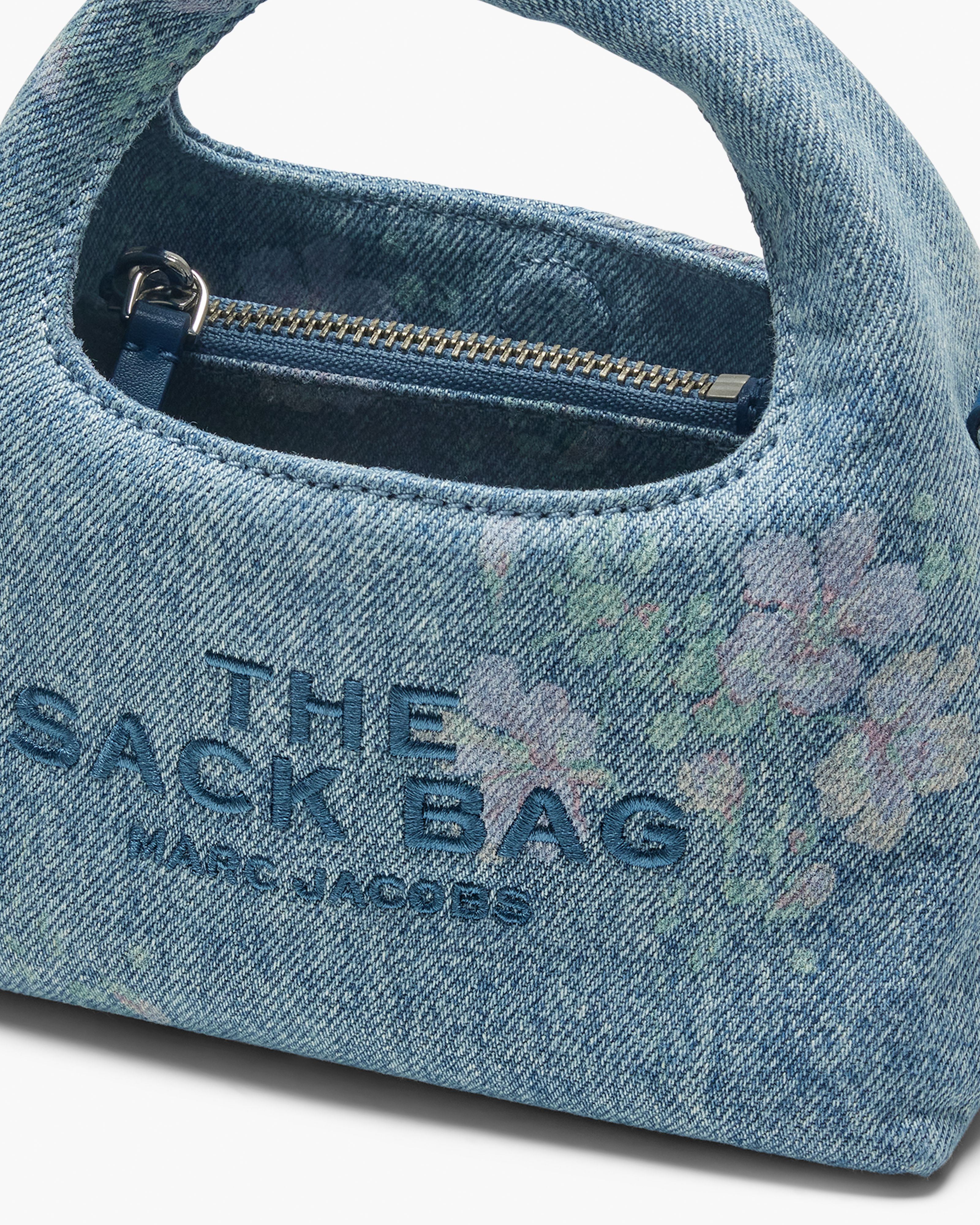 Marc Jacobs - Túi đeo chéo Sack In Antique Floral Denim Micro