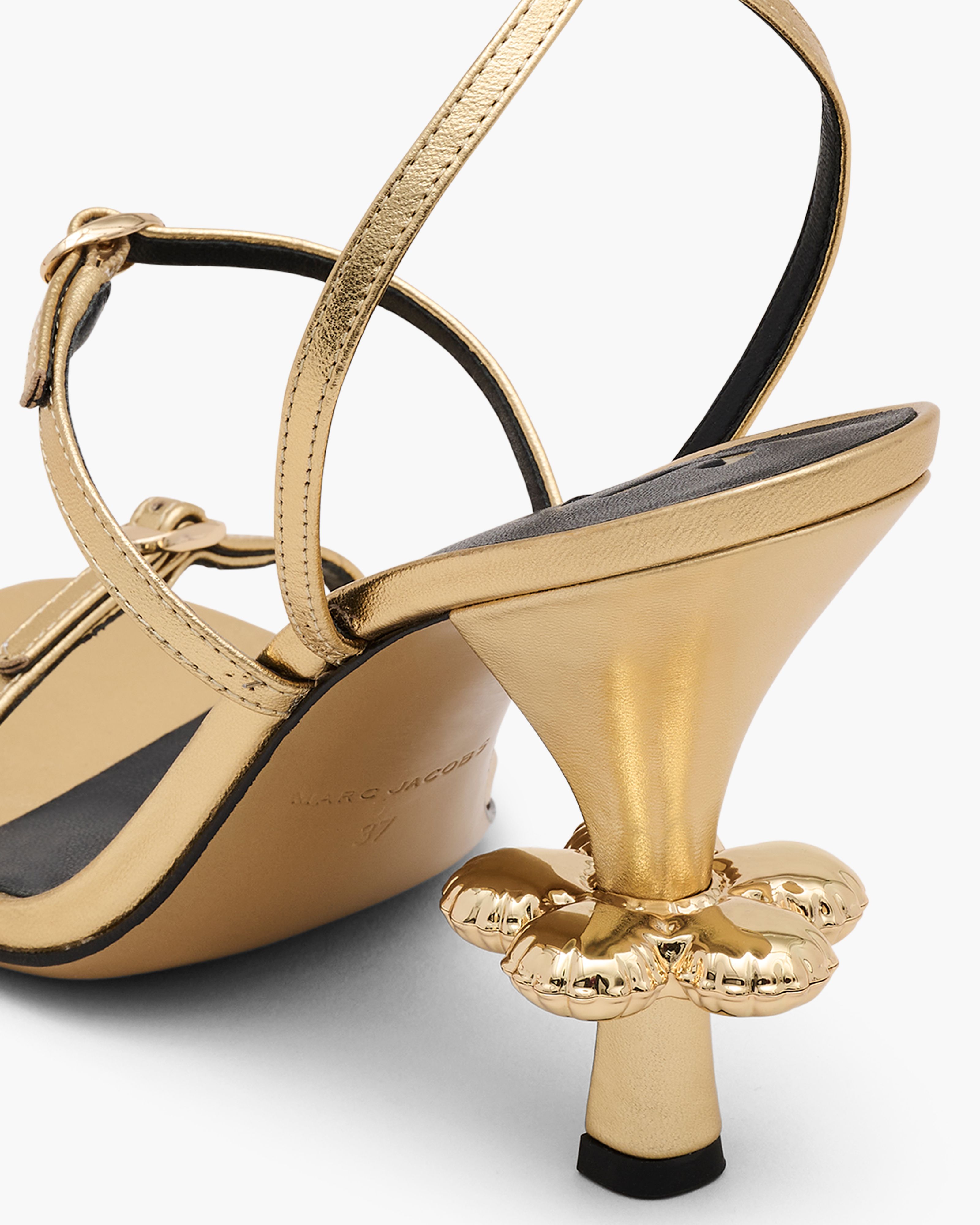 Marc Jacobs - Giày cao gót Metallic Leather Daisy