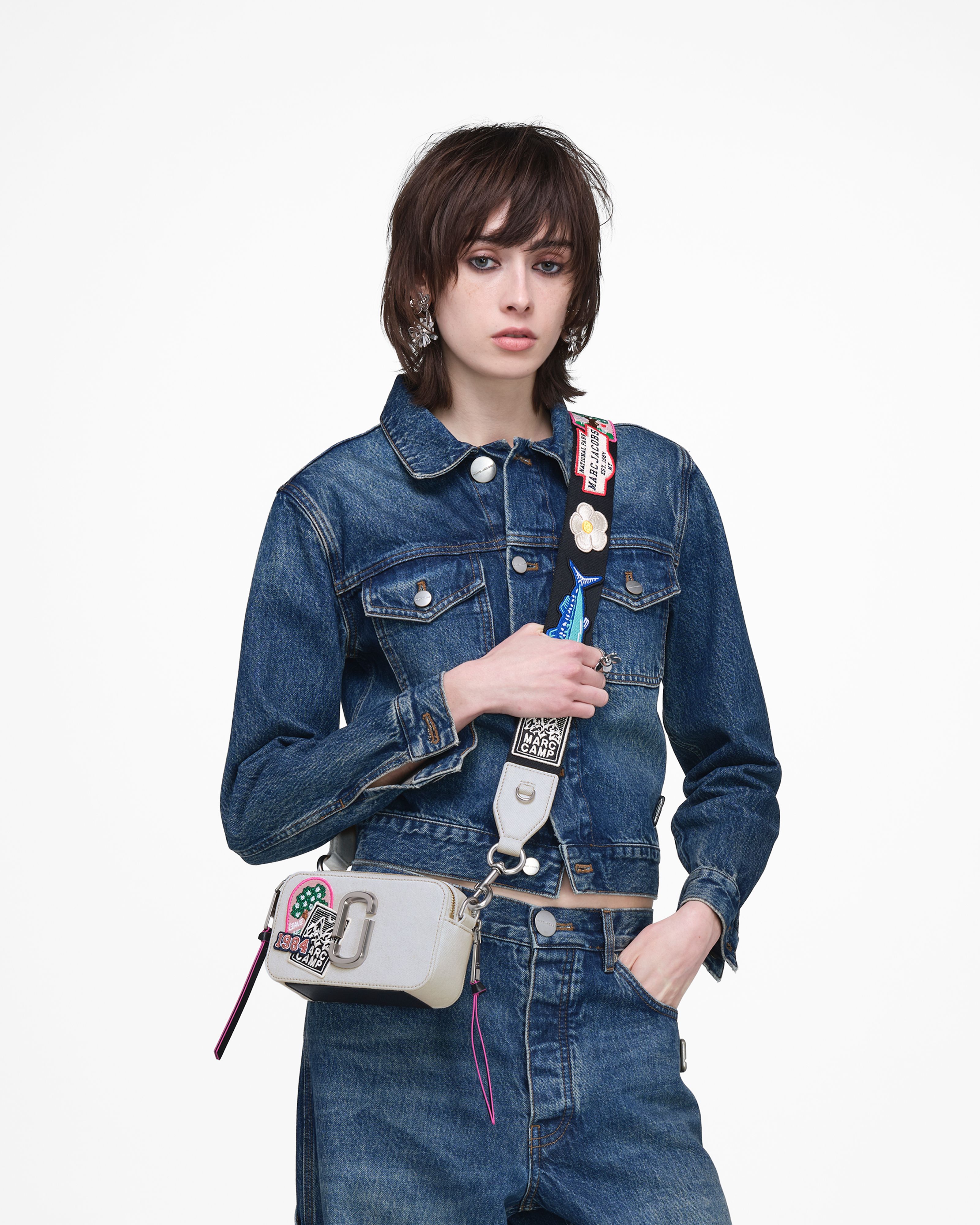 Marc Jacobs - Túi The Camp Patchwork Denim Snapshot