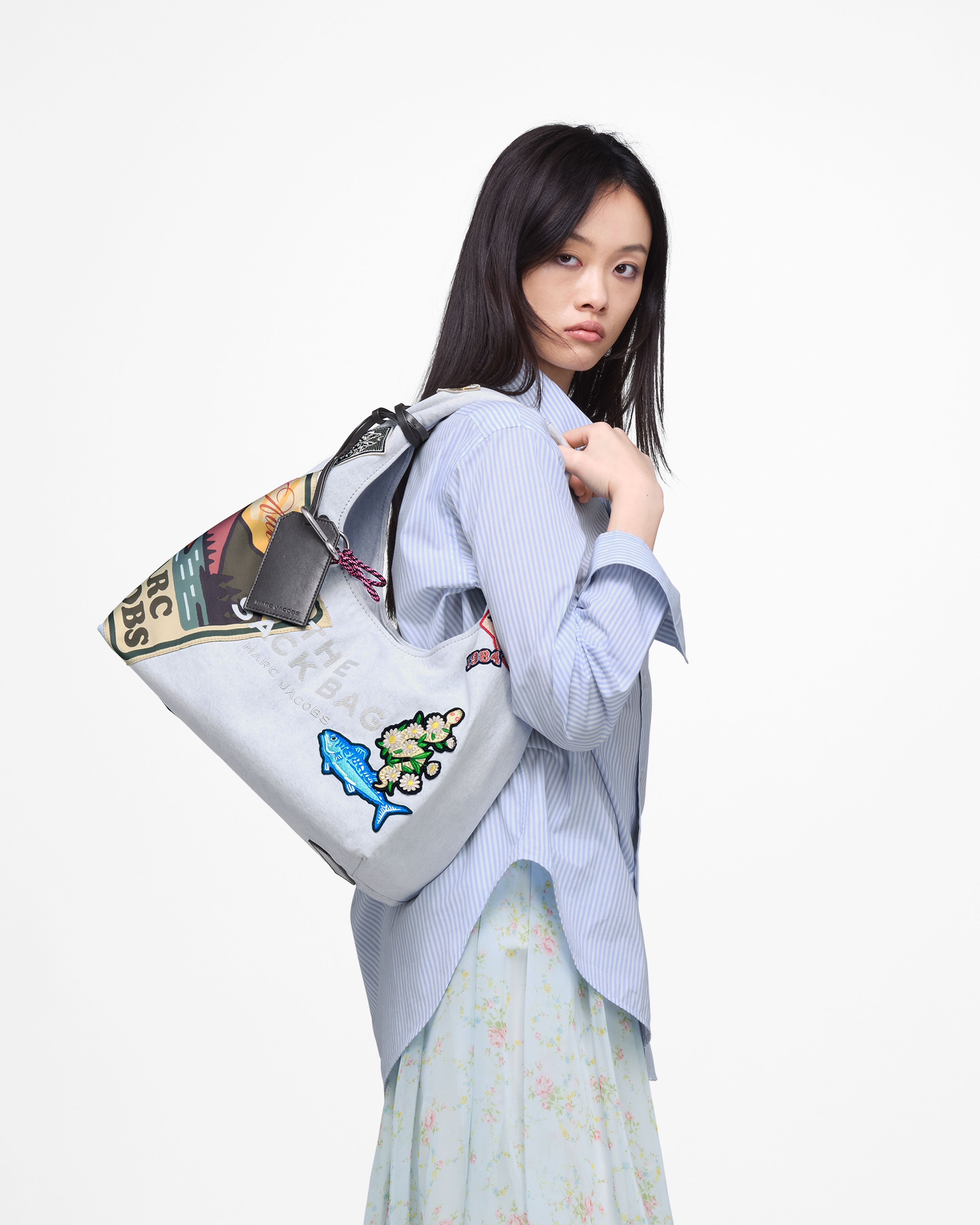 Marc Jacobs - Túi The Camp Patchwork Denim Sack