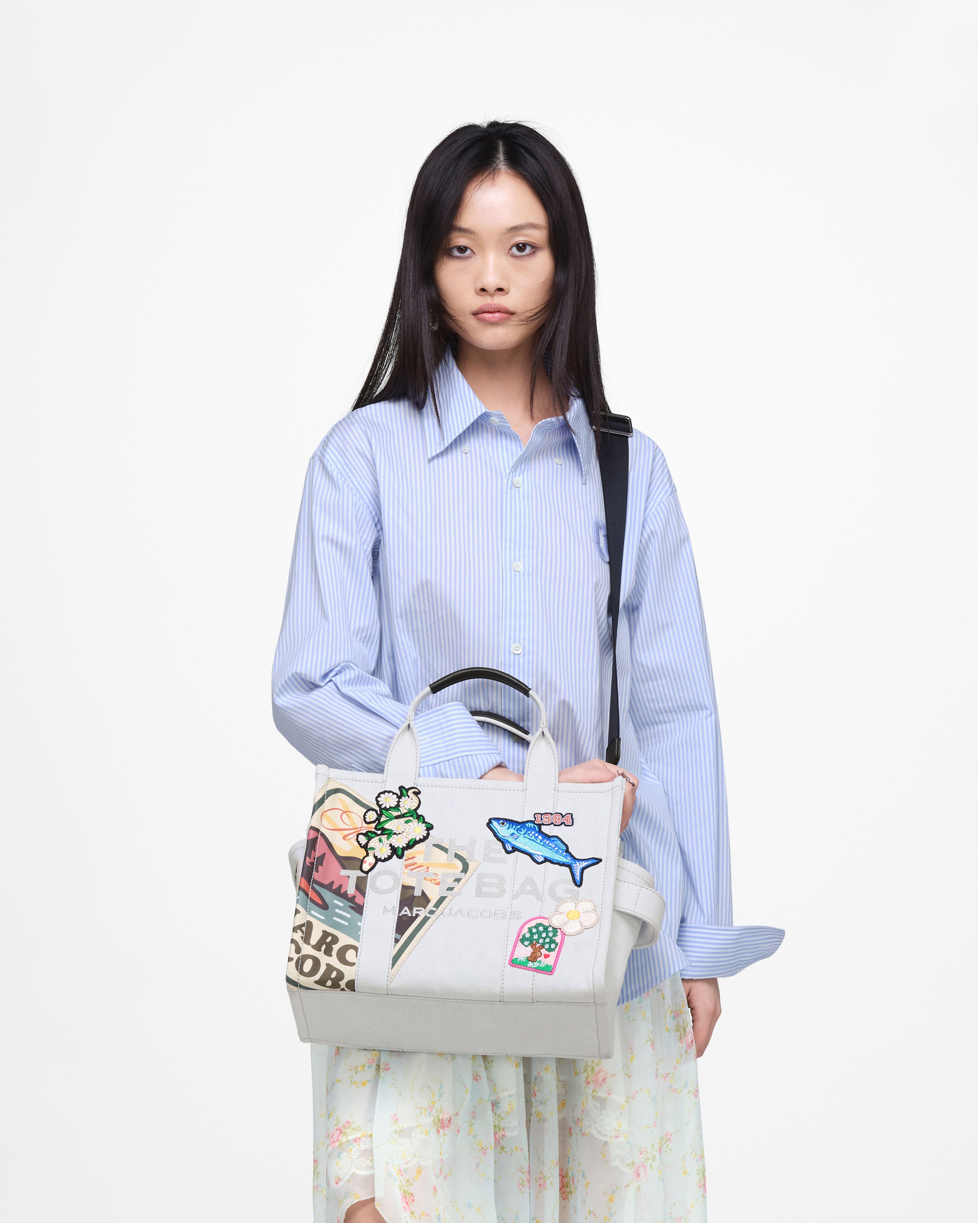Marc Jacobs - Túi tote The Camp Patchwork Denim Medium