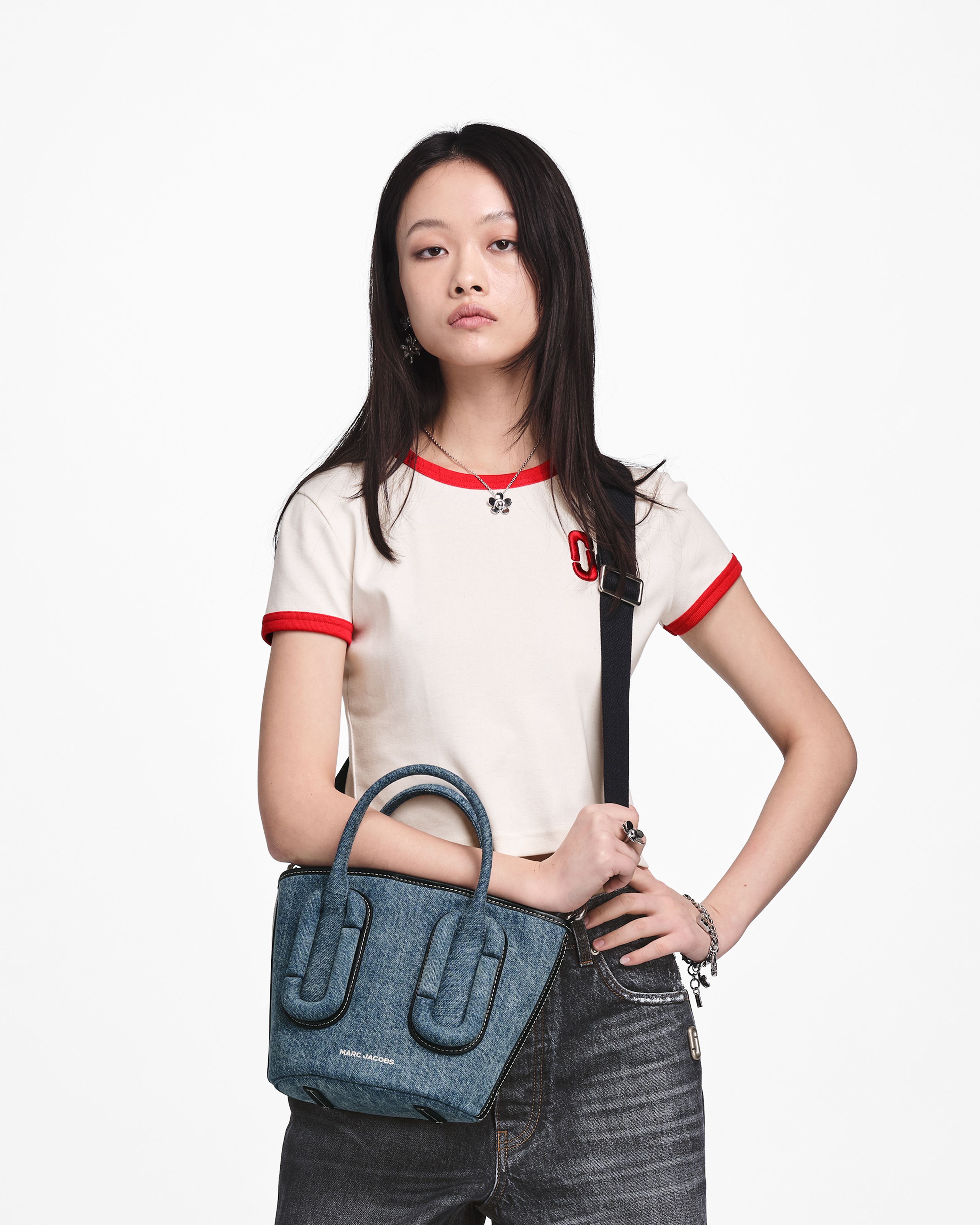 Marc Jacobs - Túi tote Babe In Denim Small