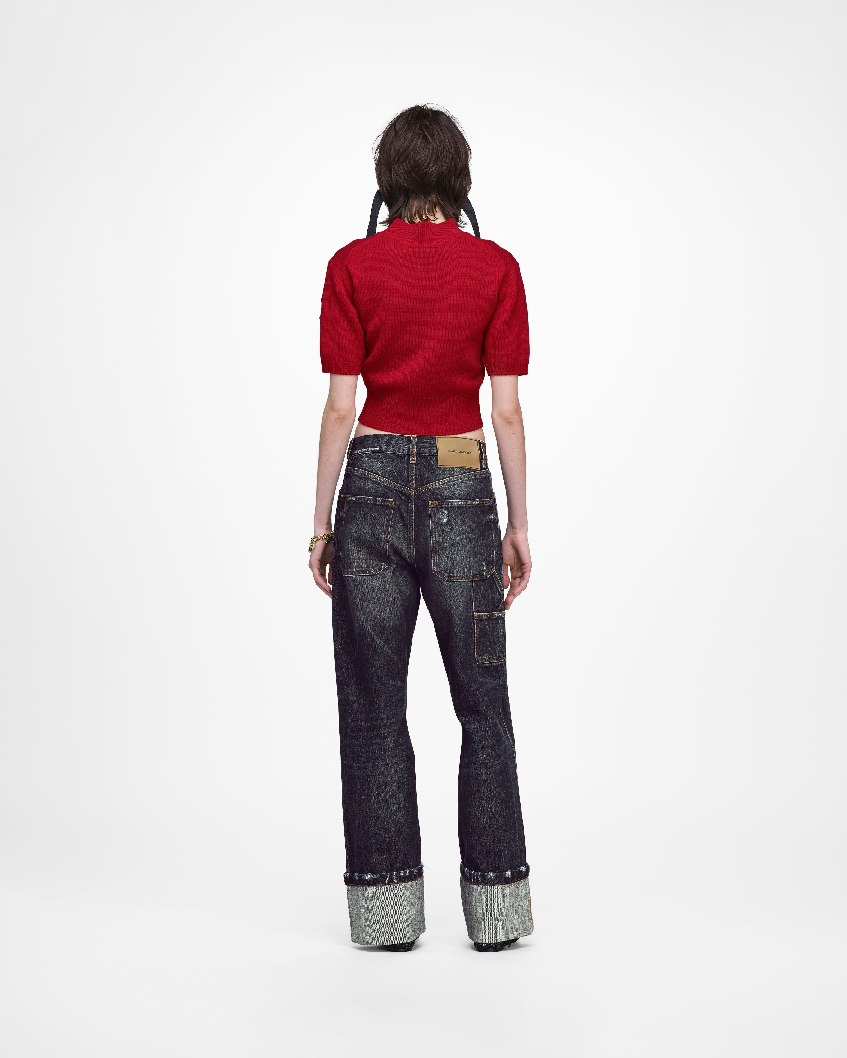 Áo sweater Tattoo Patch Mock Neck