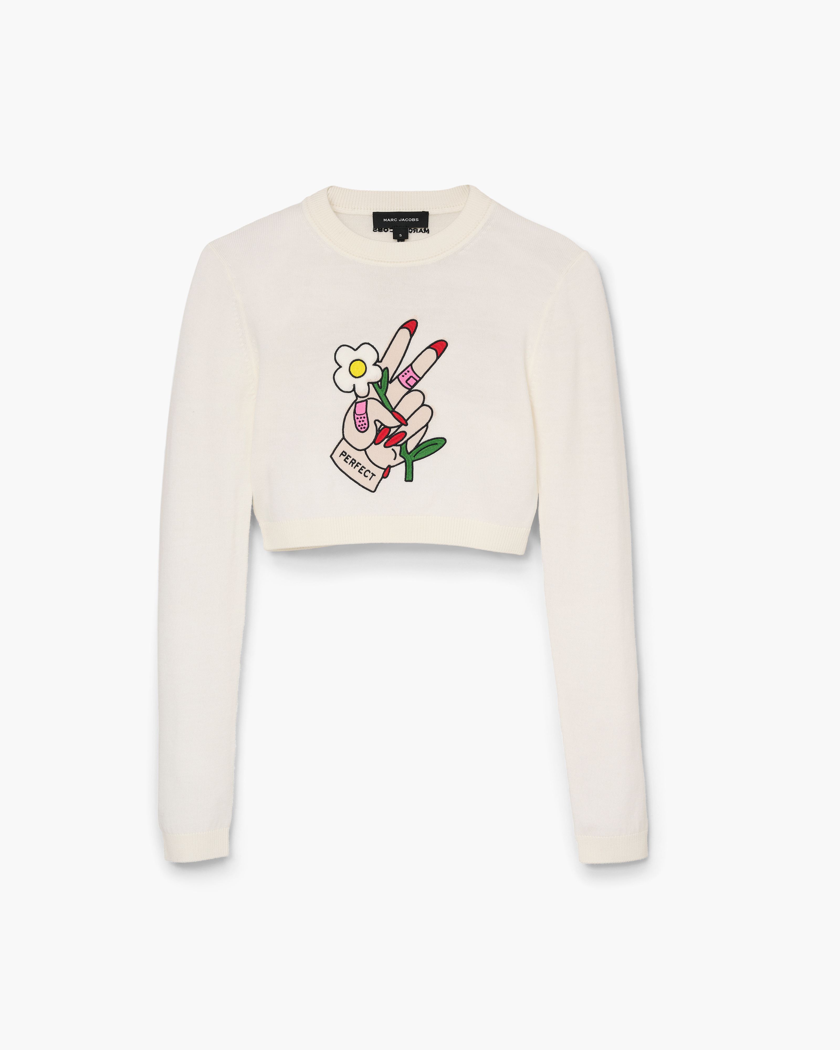 Marc Jacobs - Áo Tattoo Patch Crop Longsleeve