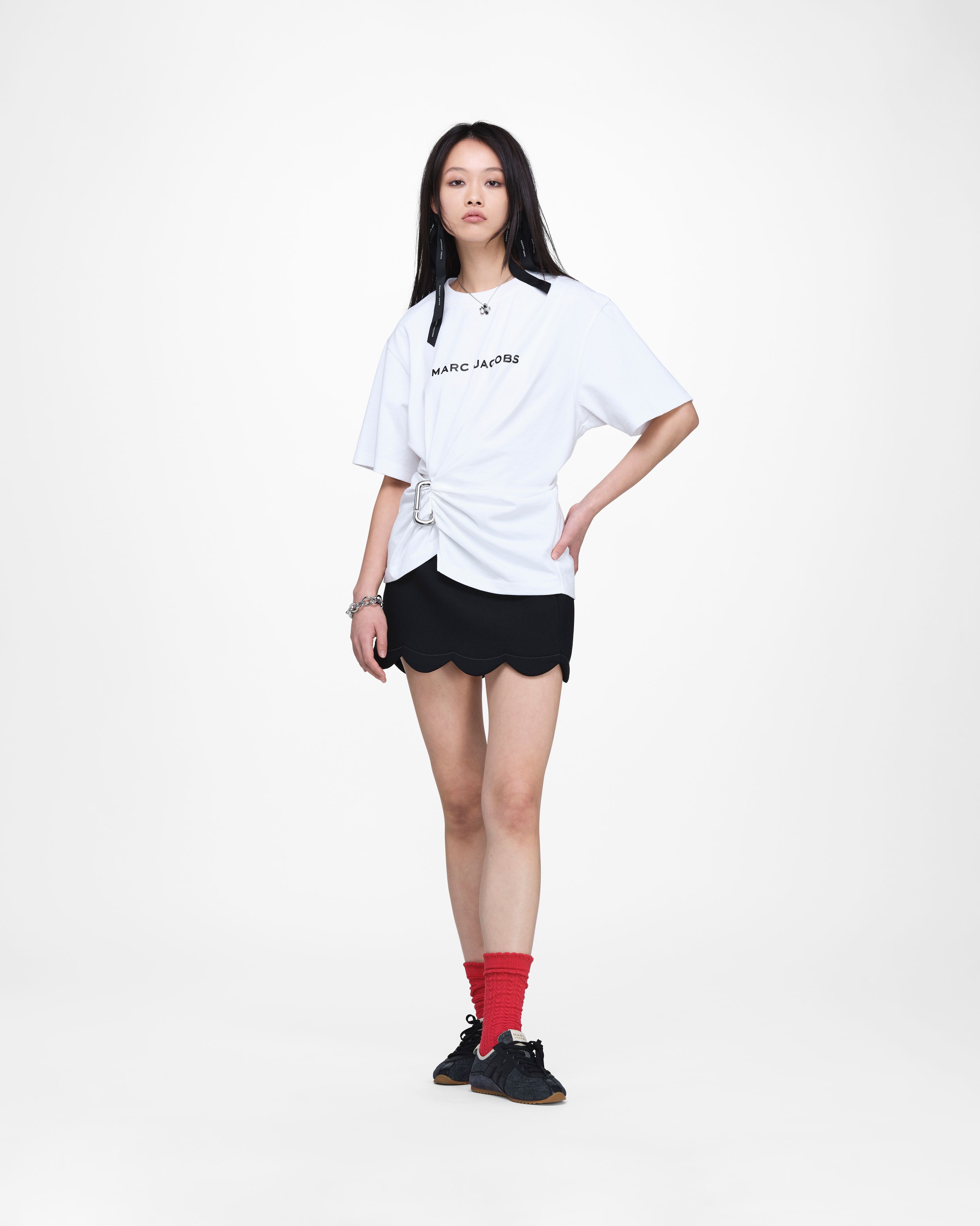 Marc Jacobs - Áo thun boxy Pop J Marc Logo Drape