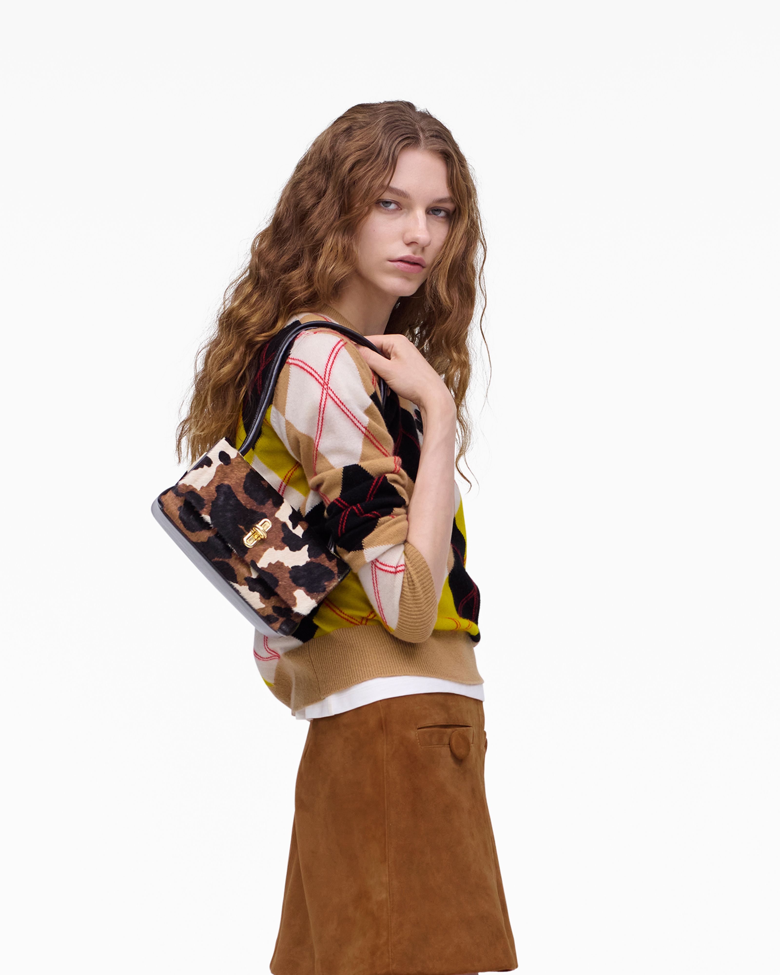 Marc Jacobs - Túi đeo vai The Cow Haircalf Mini Dual