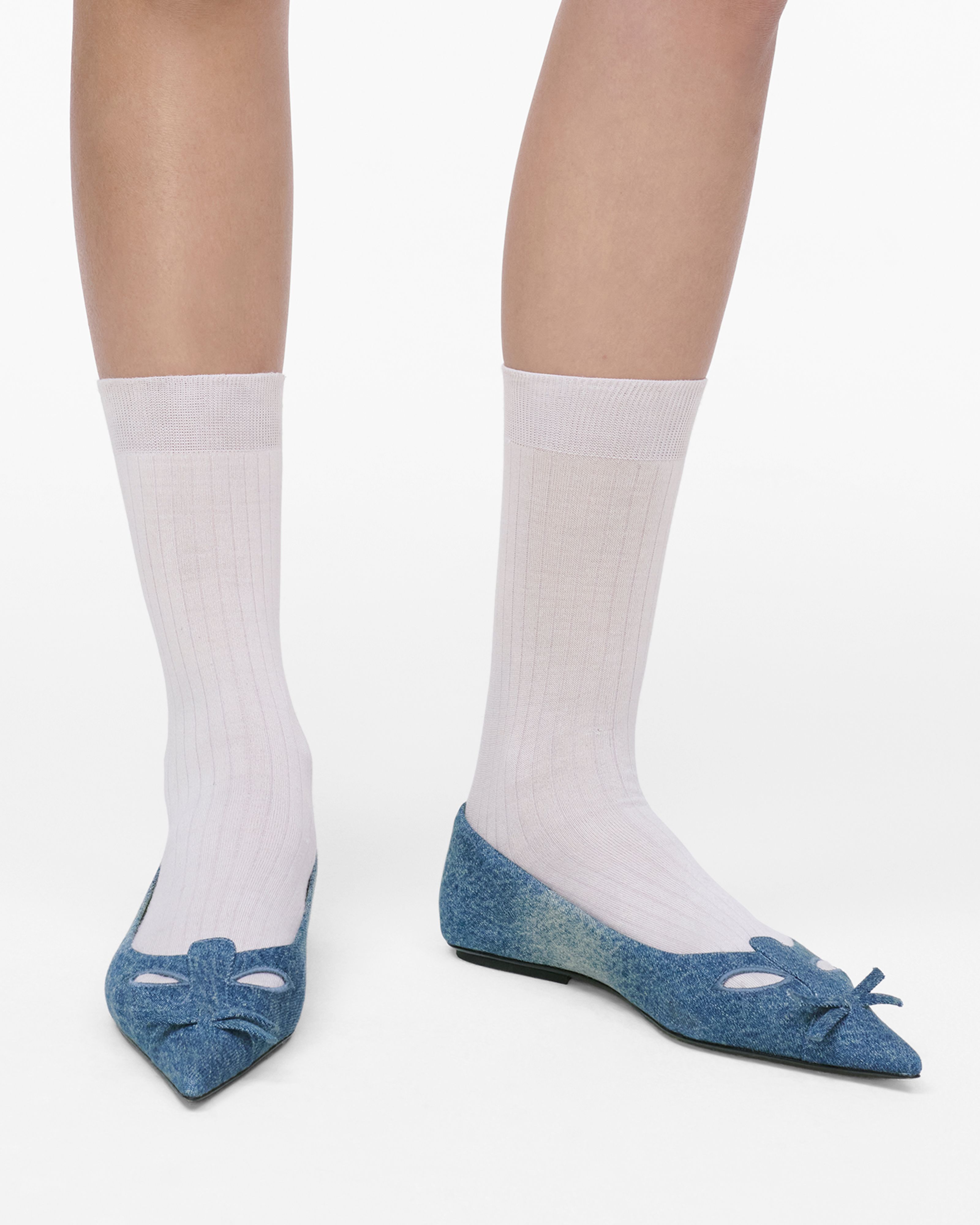 Marc Jacobs - Giày ballet denim Kat