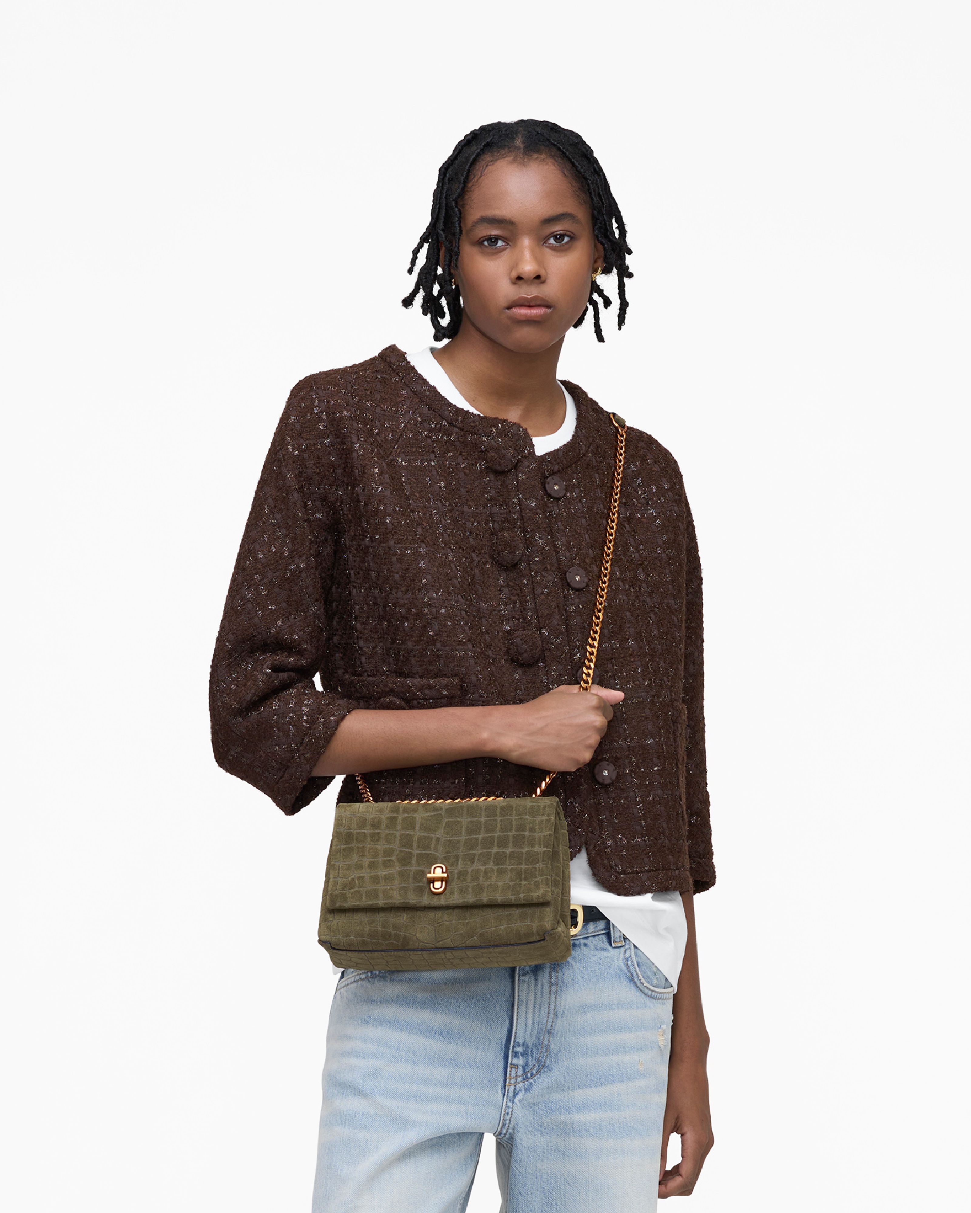 Marc Jacobs - Túi đeo vai The Suede Croc Slim Dual Convertible