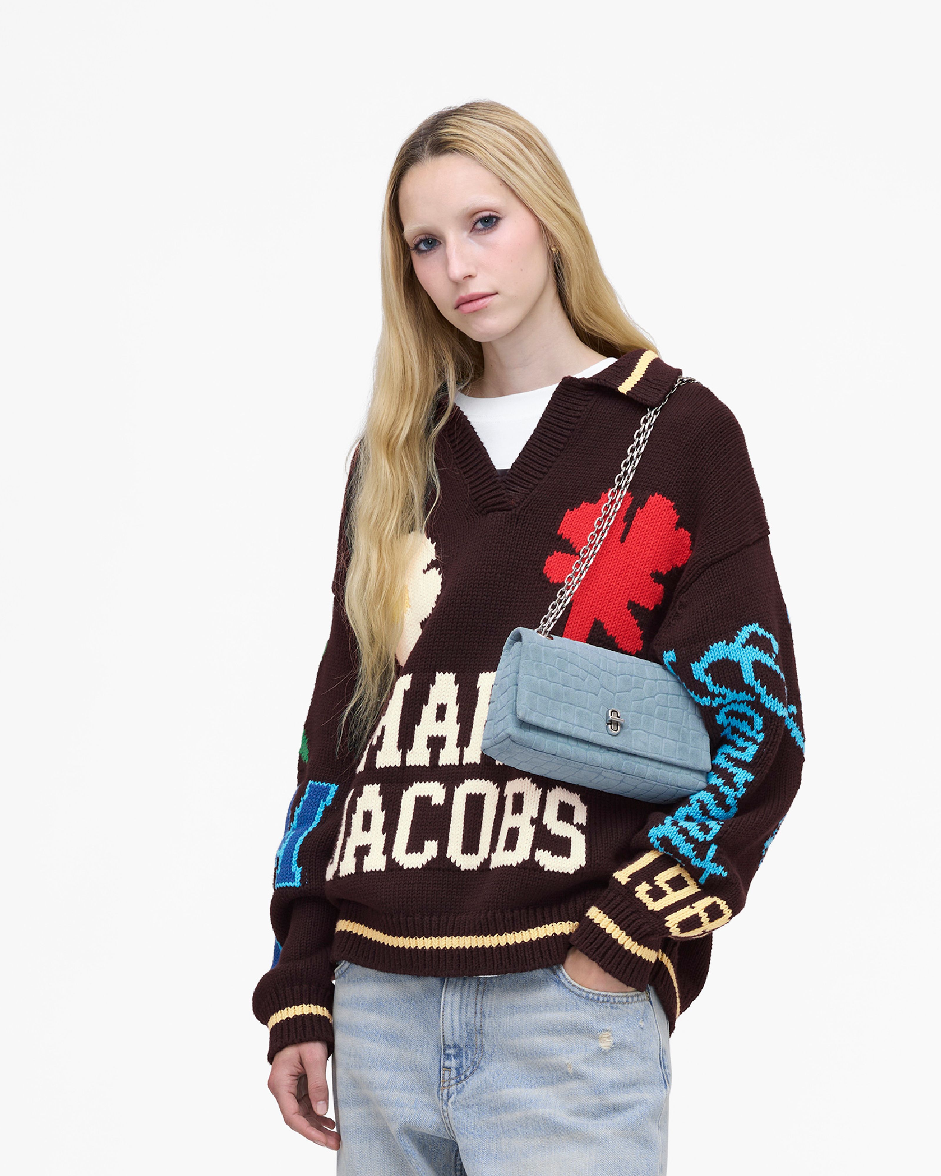 Marc Jacobs - Túi đeo vai The Suede Croc Slim Dual Convertible