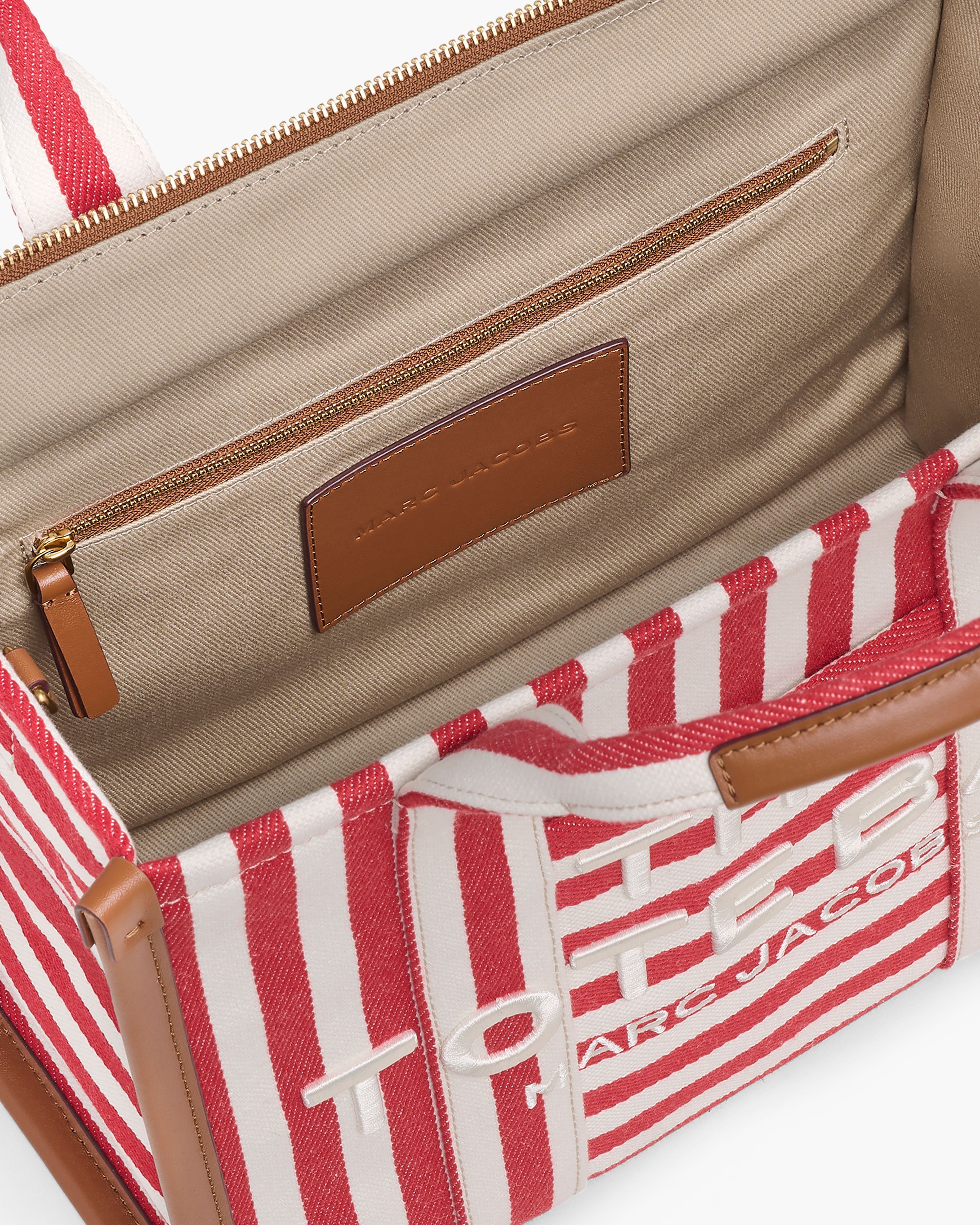 Marc Jacobs - Túi tote The Stripe Canvas Medium