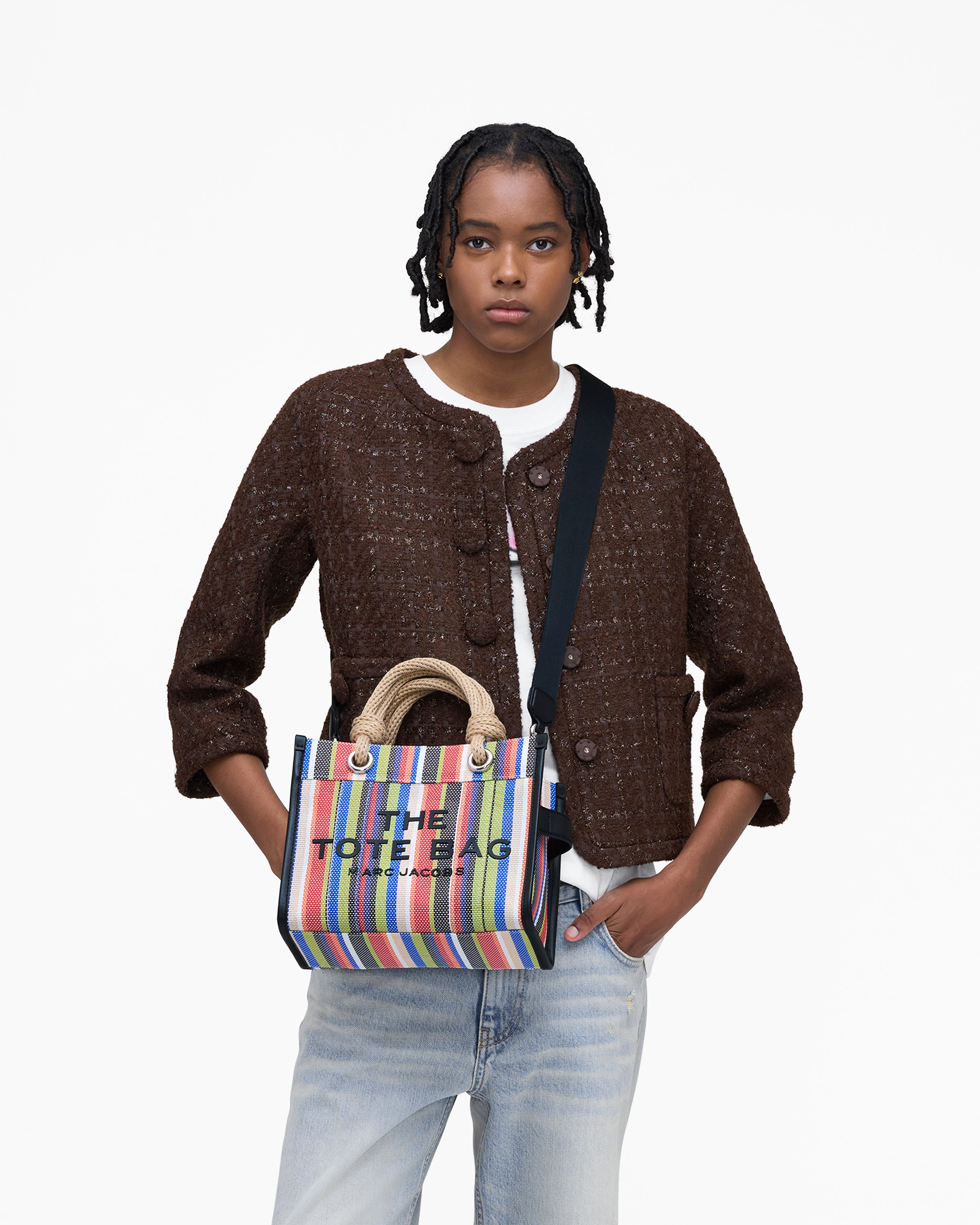 Marc Jacobs - Túi tote The Stripe Mesh Small