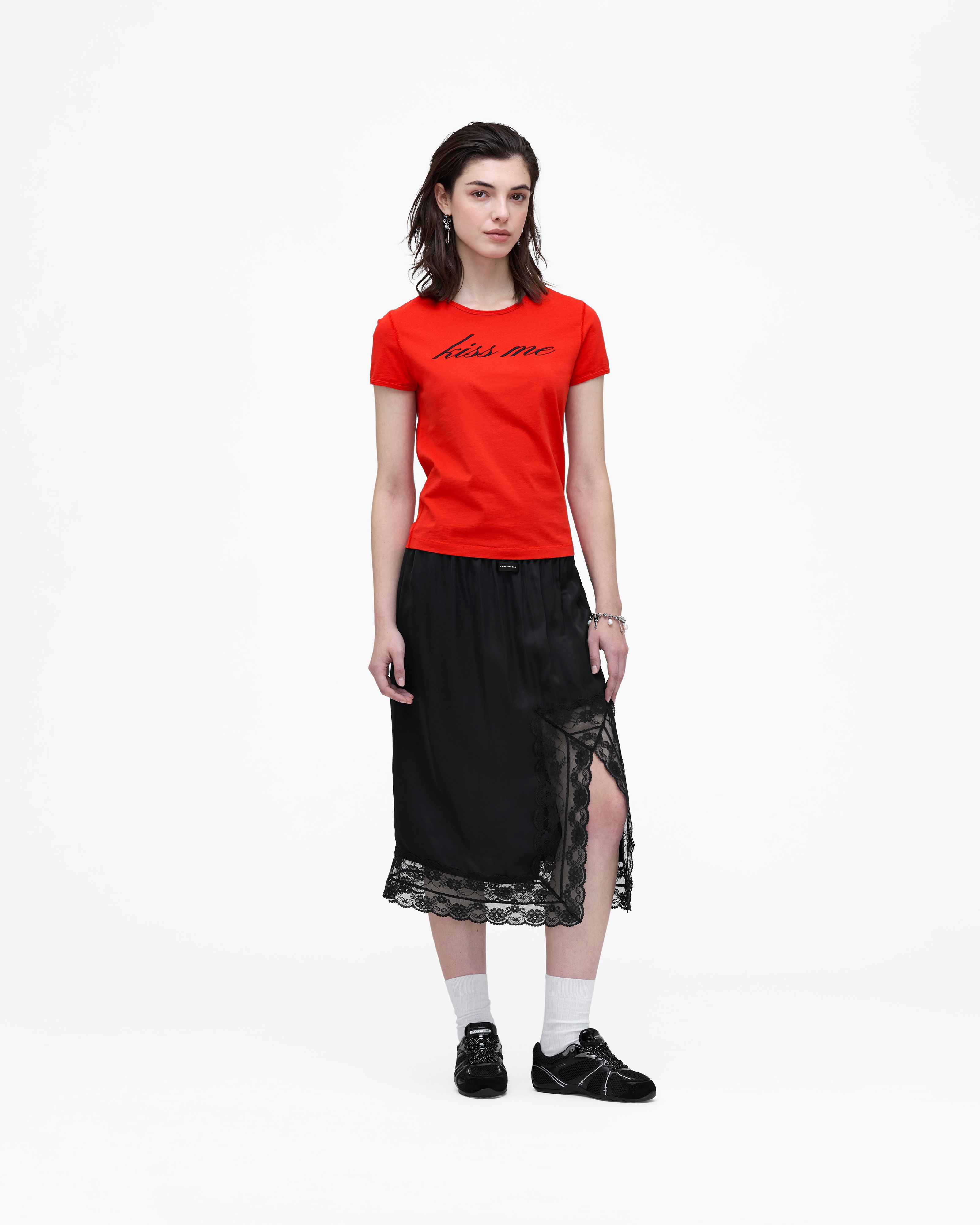 Marc Jacobs - Áo thun Kiss Me Shrunken