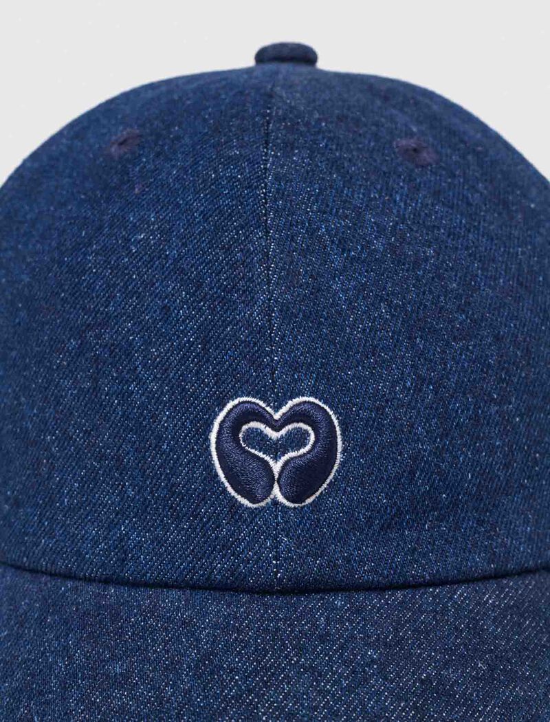 Maje - Mũ lưỡi trai denim thêu logo
