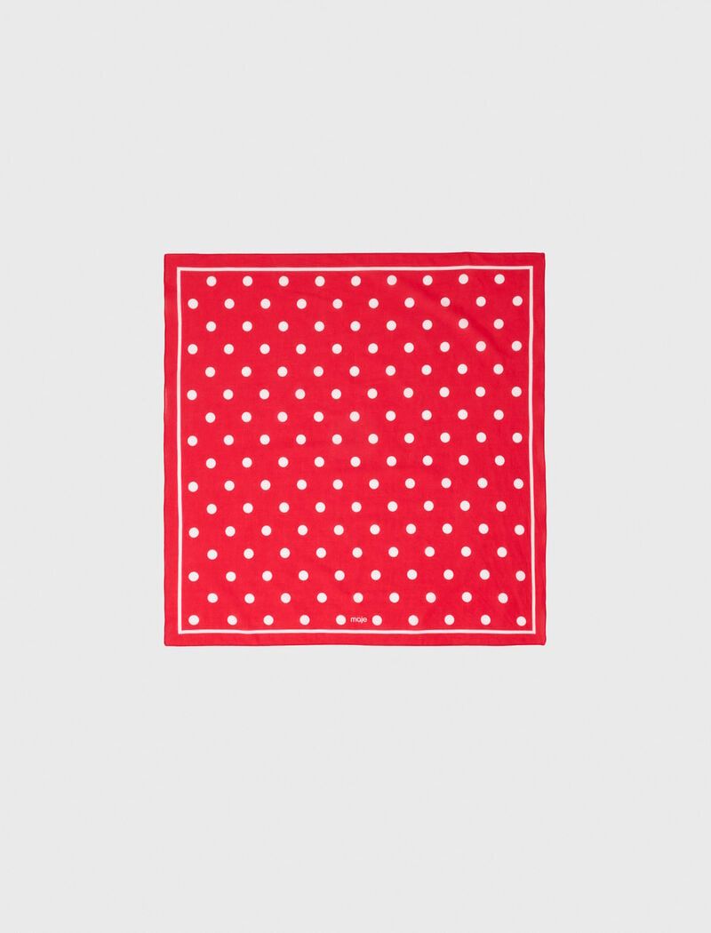 Khăn bandana cotton chấm bi