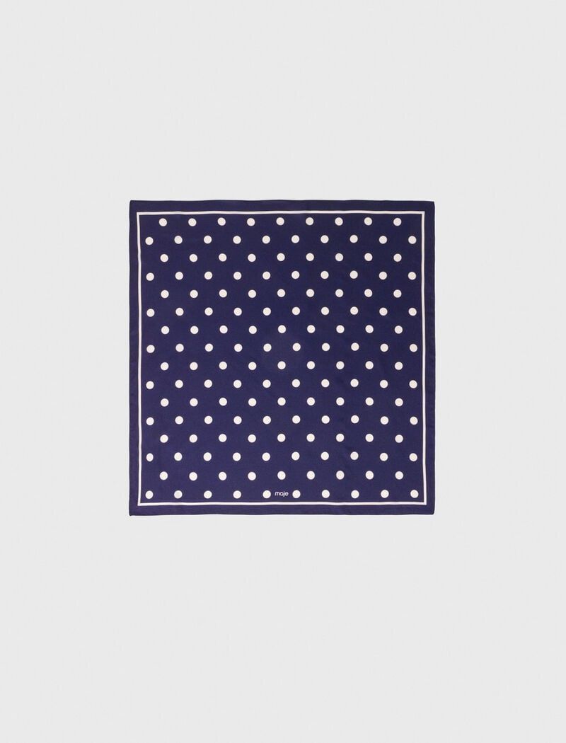 Khăn bandana lụa chấm bi