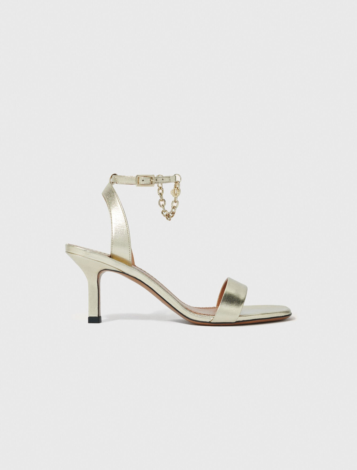 Maje - Sandal da vàng metallic