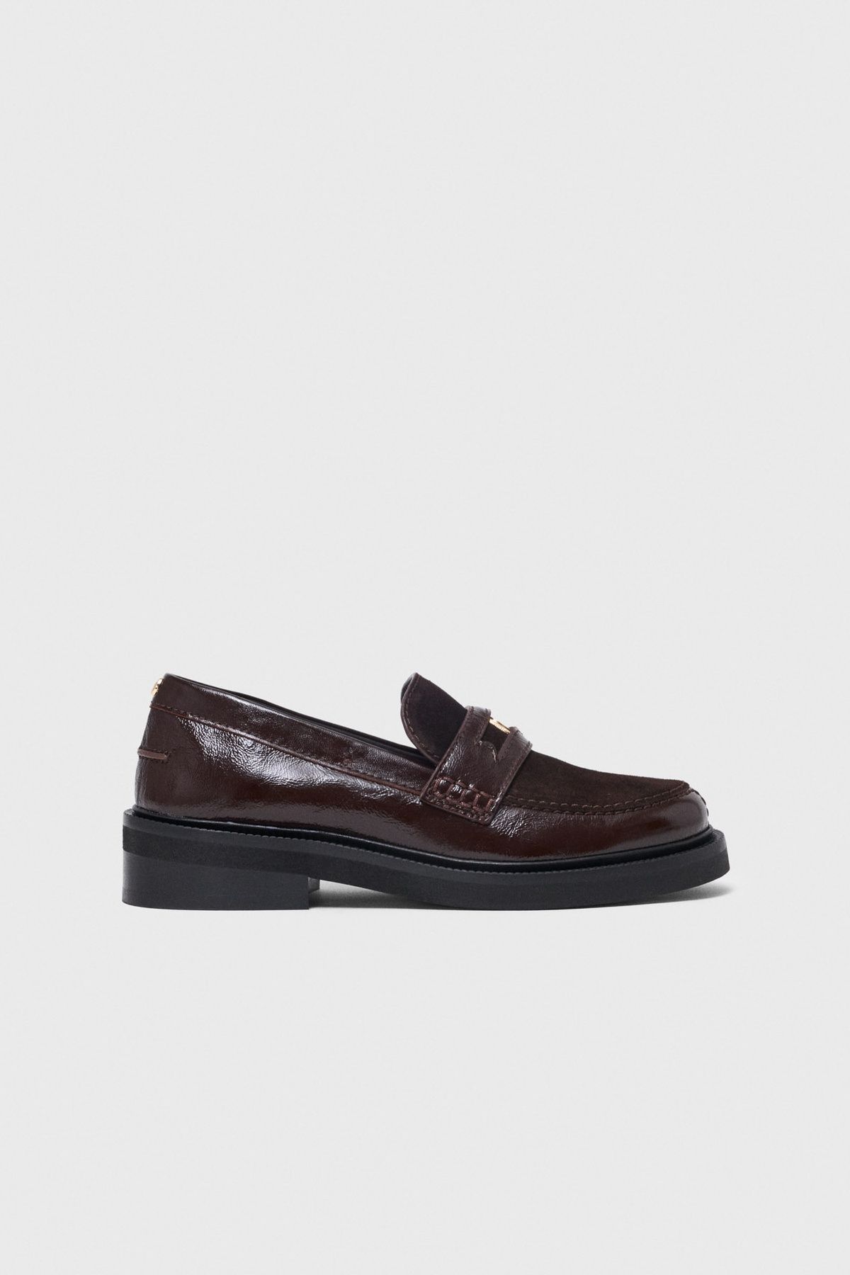 Maje - Giày loafer da