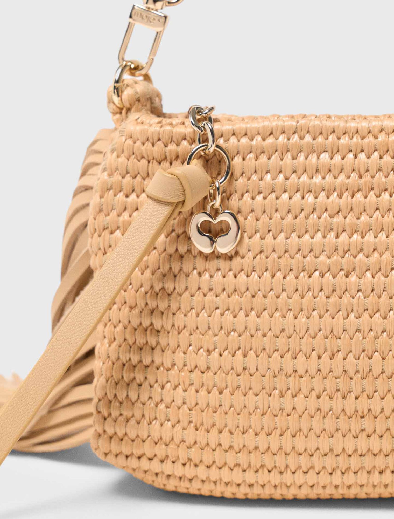 Maje - Túi Clutch Miss M raffia