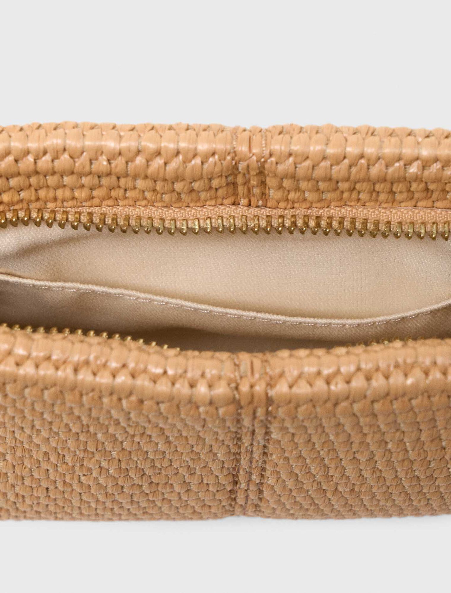 Maje - Túi Clutch Miss M raffia