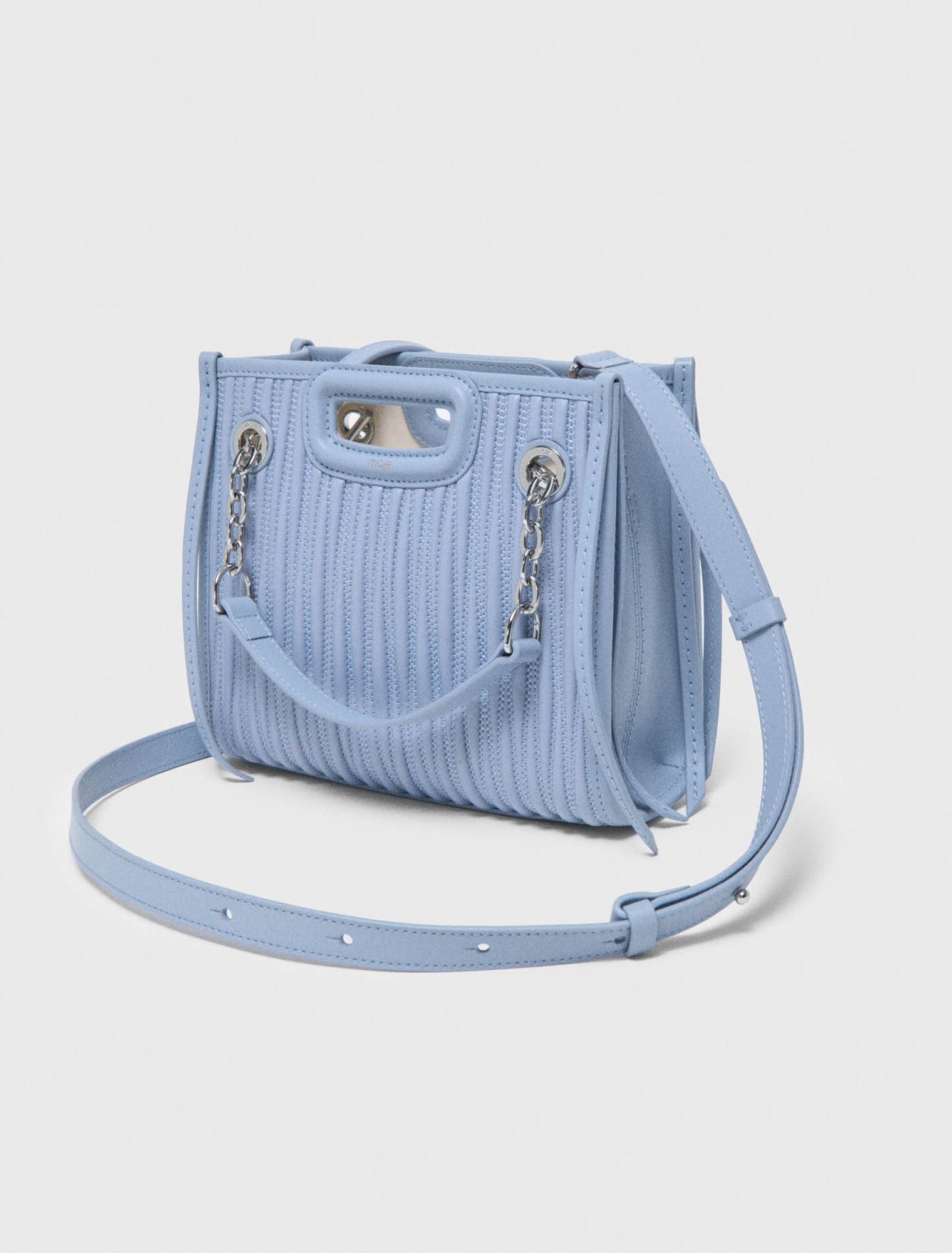 Maje - Túi tote mini da chần