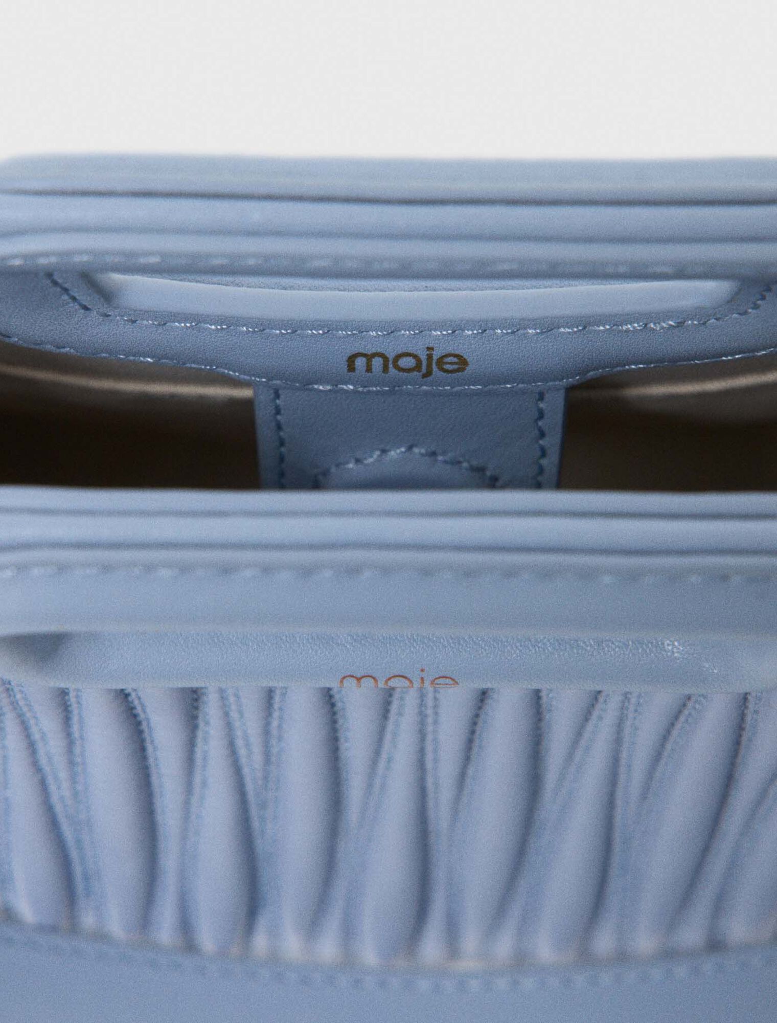 Maje - Túi tote mini da chần