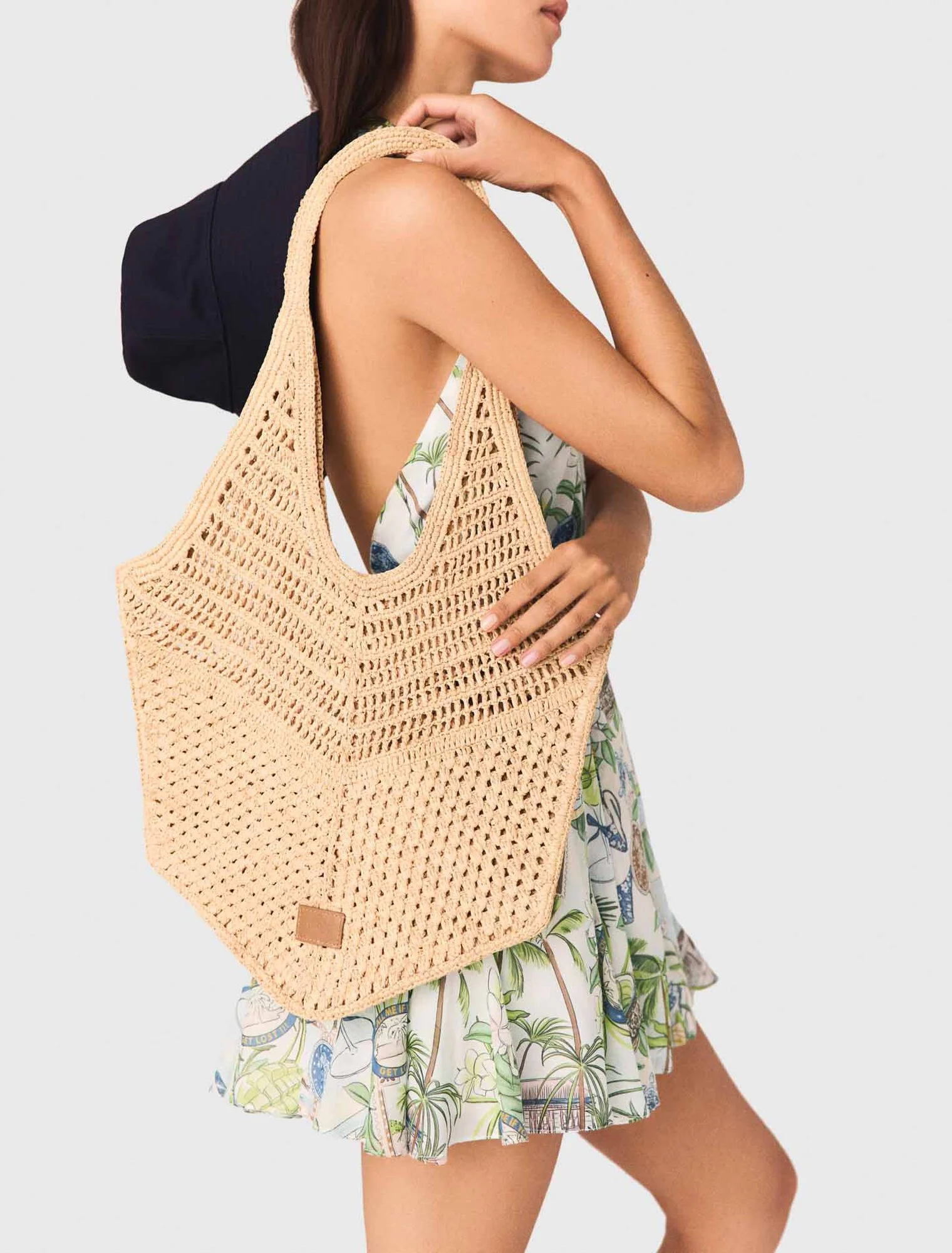 Maje - Túi sợi raffia
