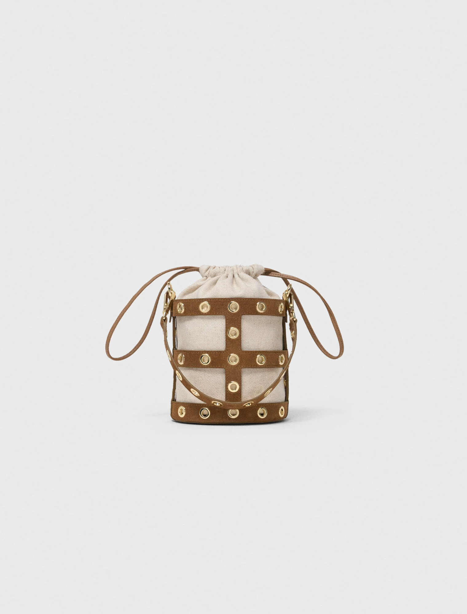 Maje - Túi bucket Miss M da suede