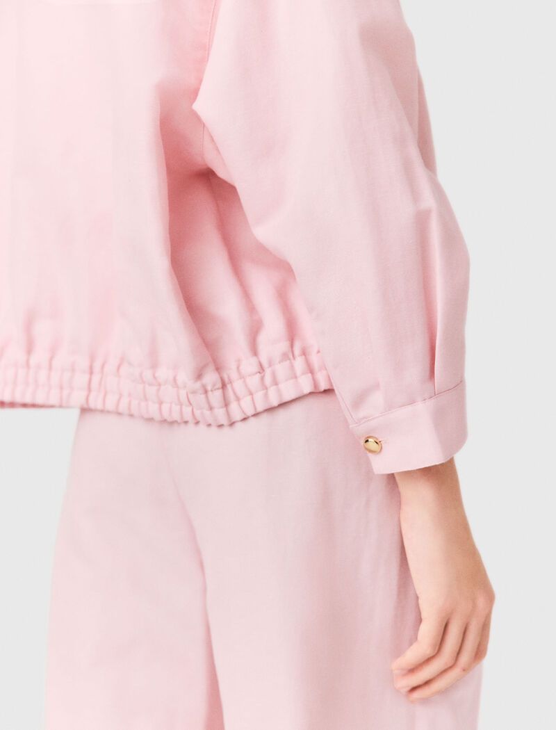 Maje - Áo khoác bomber linen pha